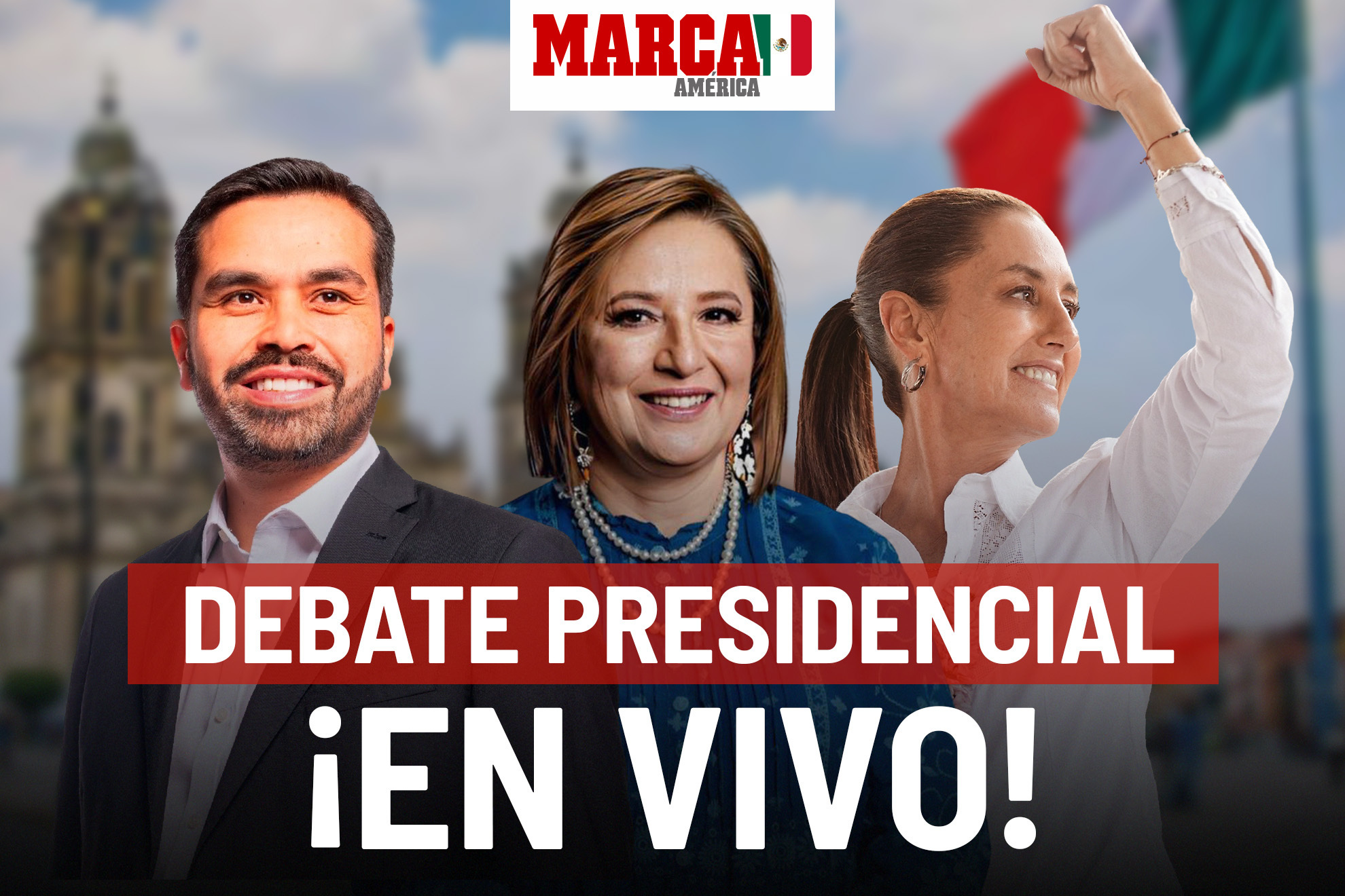 Primer Debate Presidencial 2024 EN VIVO por internet. Rumbo a Elecciones en Mxico