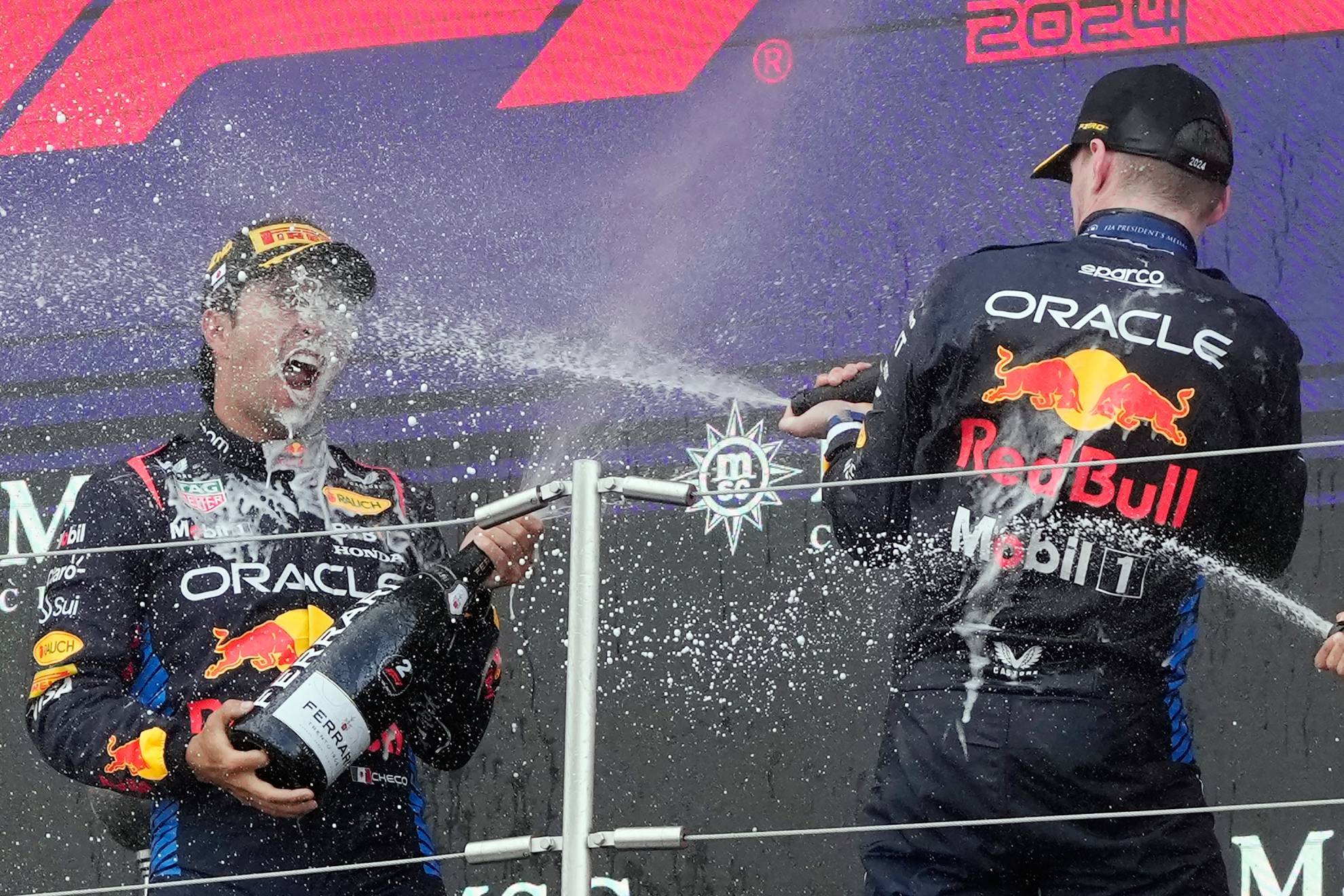 Sergio Prez Max Verstappen Red Bull Racing Frmula 1