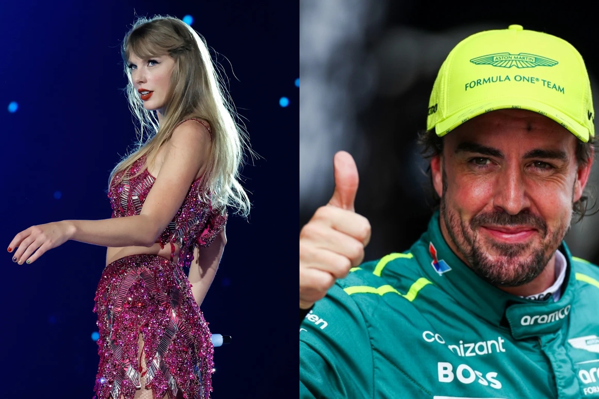 Taylor Swift y la indirecta a Aston Martin que responde Fernando Alonso