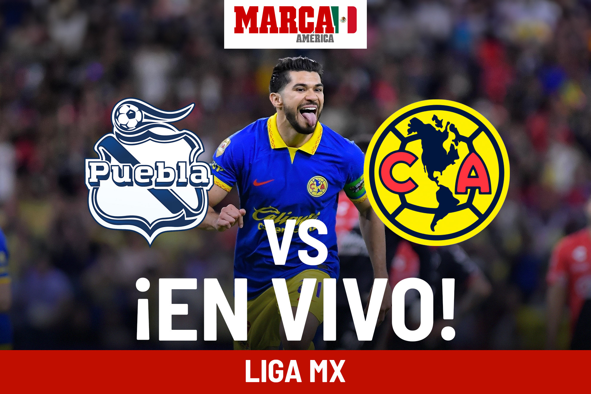 Puebla 1-2 Amrica EN VIVO. Partido hoy - Liga MX 2024