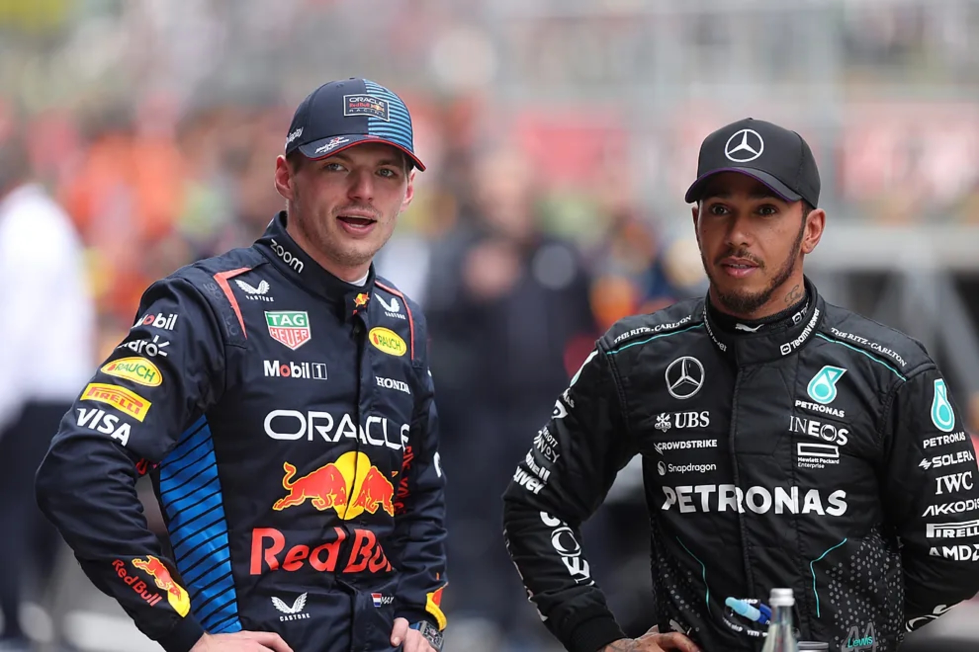 Verstappen y Hamilton, en una imagen de archivo