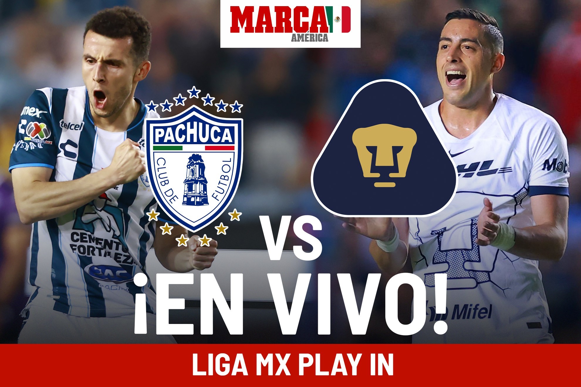 Pachuca vs Pumas EN VIVO. Juego Tuzos hoy - Repechaje Liga MX 2024