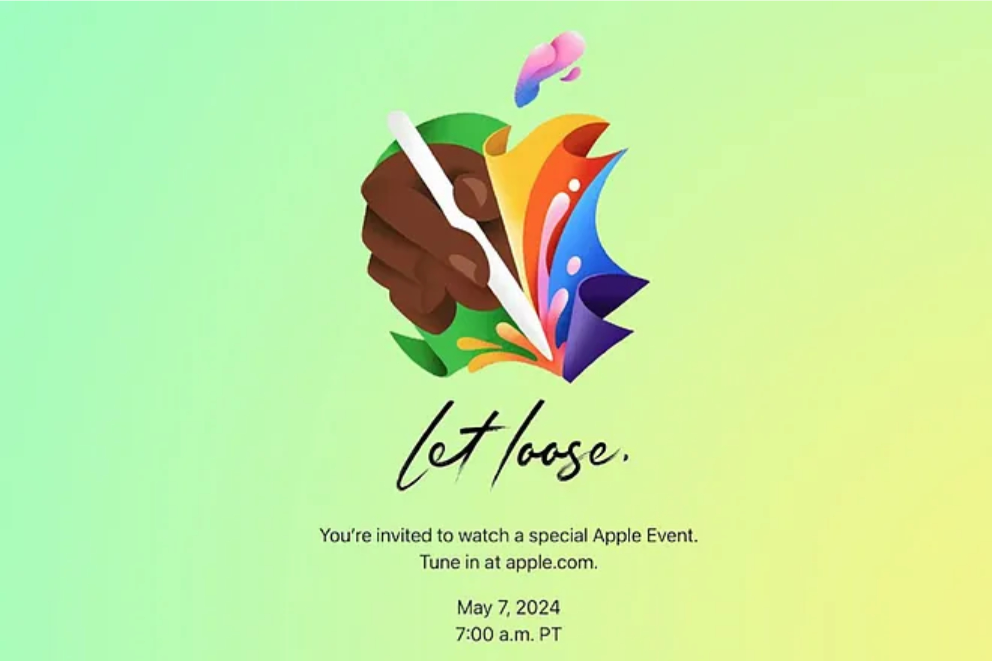 La invitacin al Evento Apple: "Let Loose"