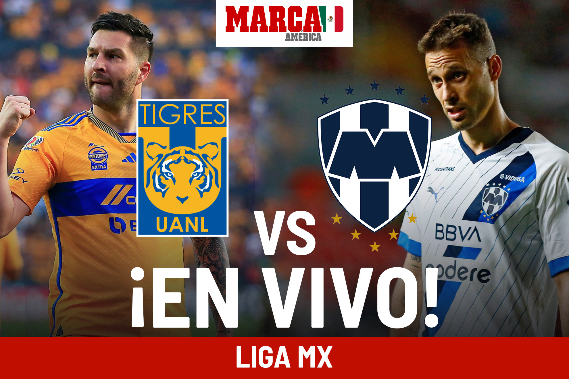 Tigres vs Monterrey hoy EN VIVO. Clsico Regio Online - Maxi Meza contrarremata y marca el segundo de Rayados que gana de visitante