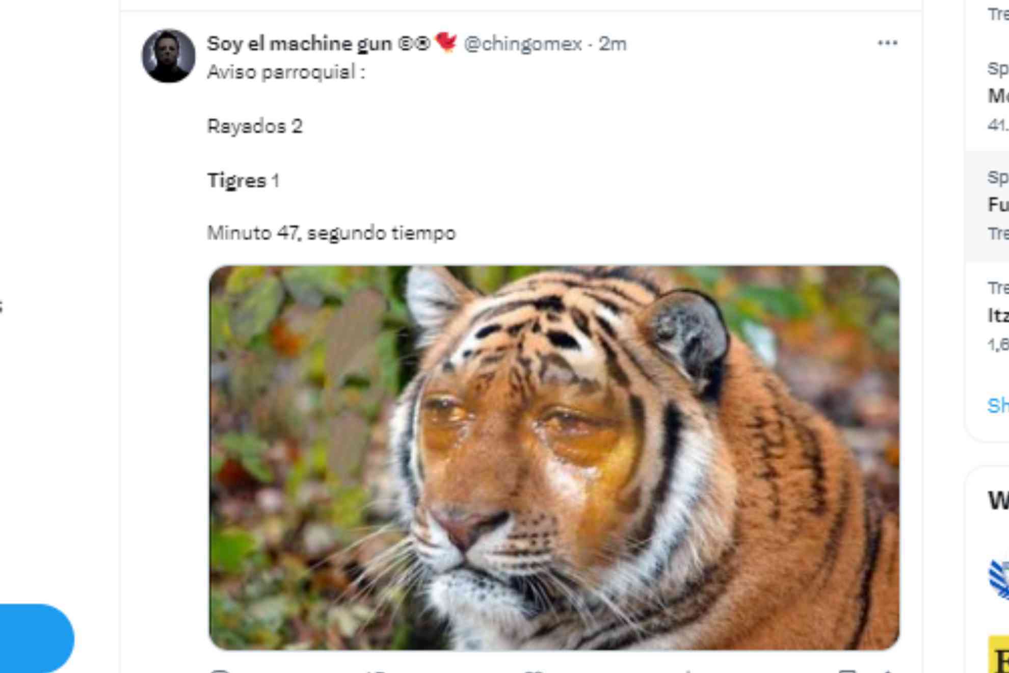 La frustracin por la derrota de Tigres genera burlas de Rayados en redes sociales, pasara igual en el otro sentido.