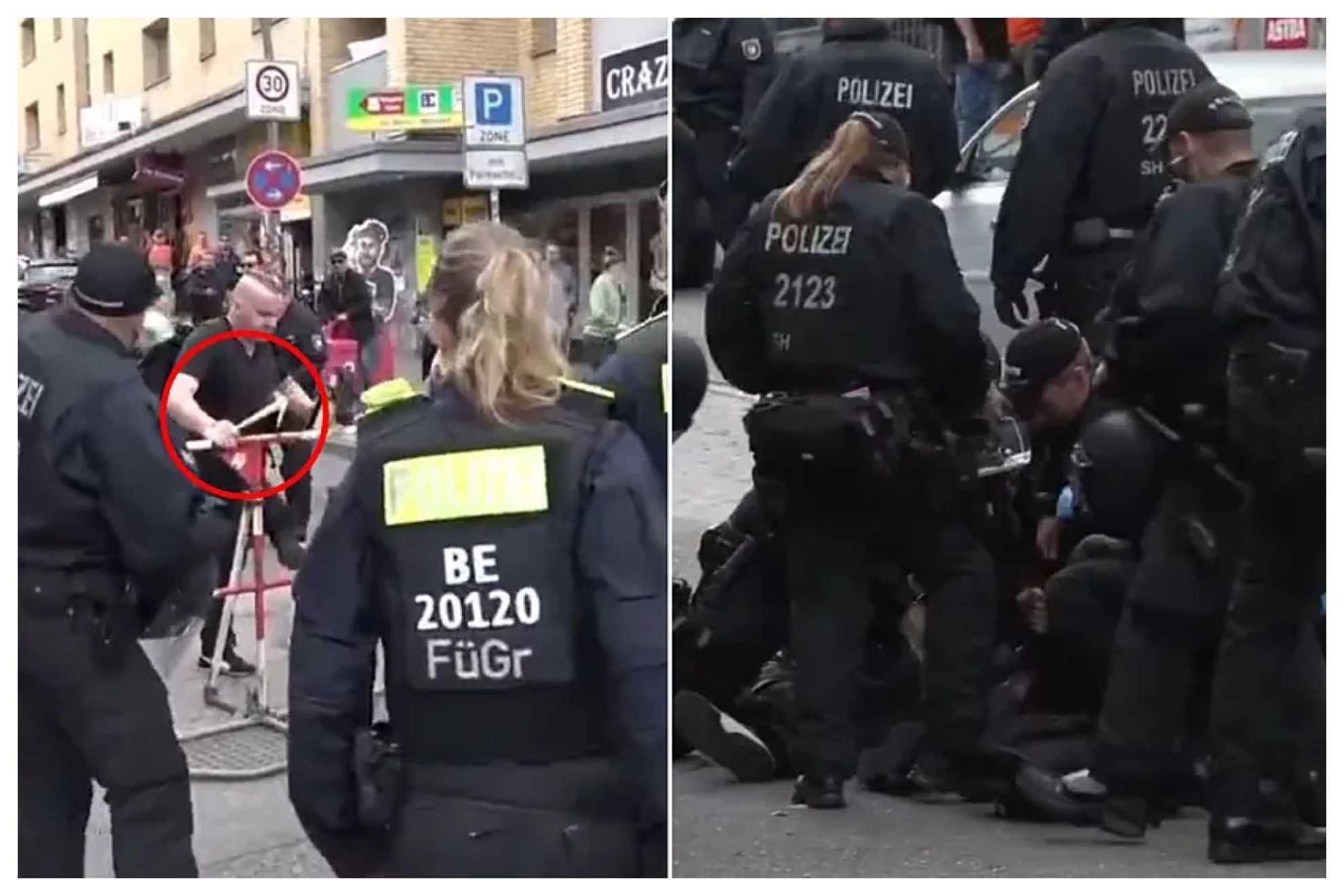 Alarma en la Eurocopa! La polica alemana dispara contra hombre armado con cctel Molotov