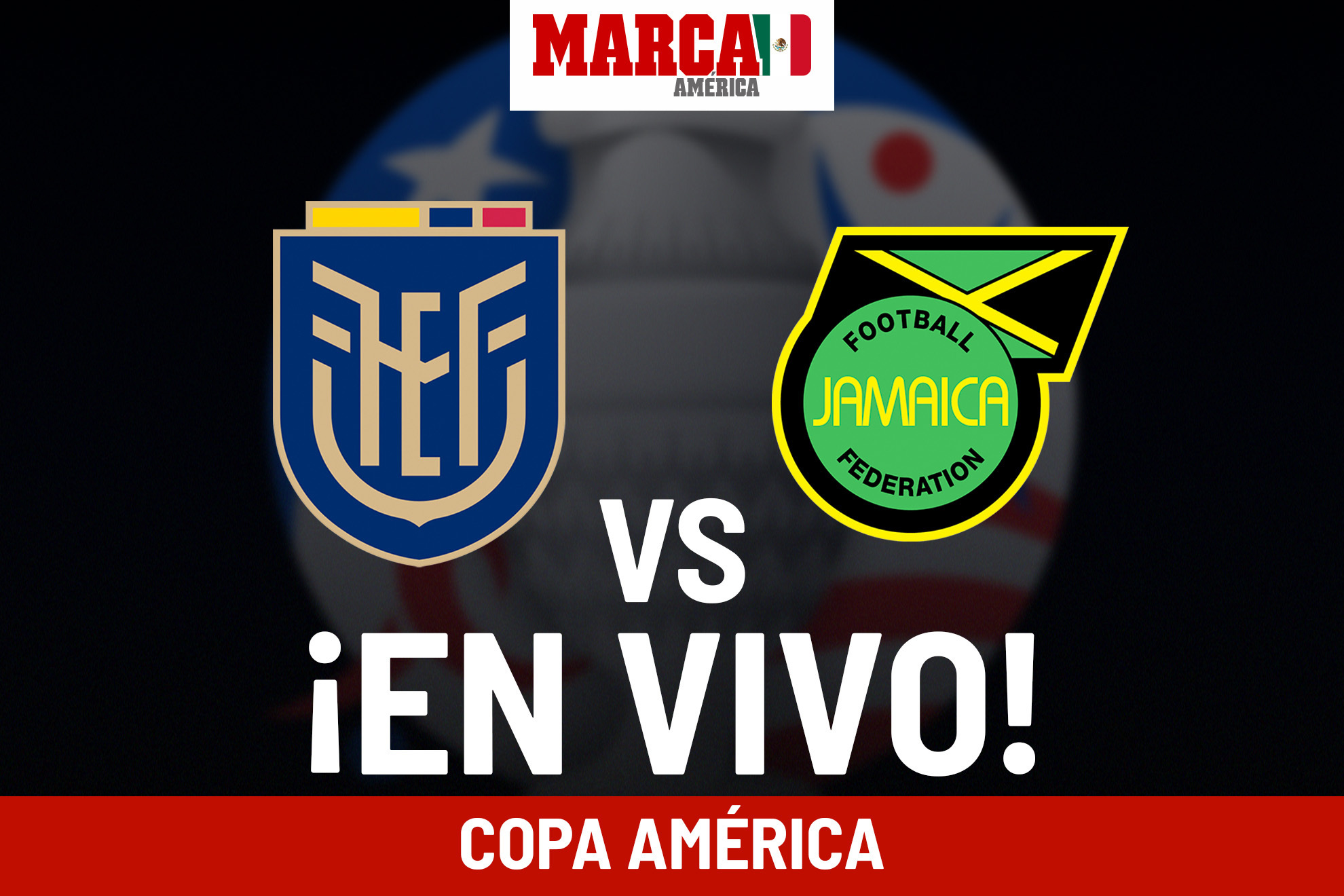 Copa América Ecuador vs Jamaica EN VIVO. Partido hoy Copa América 2024