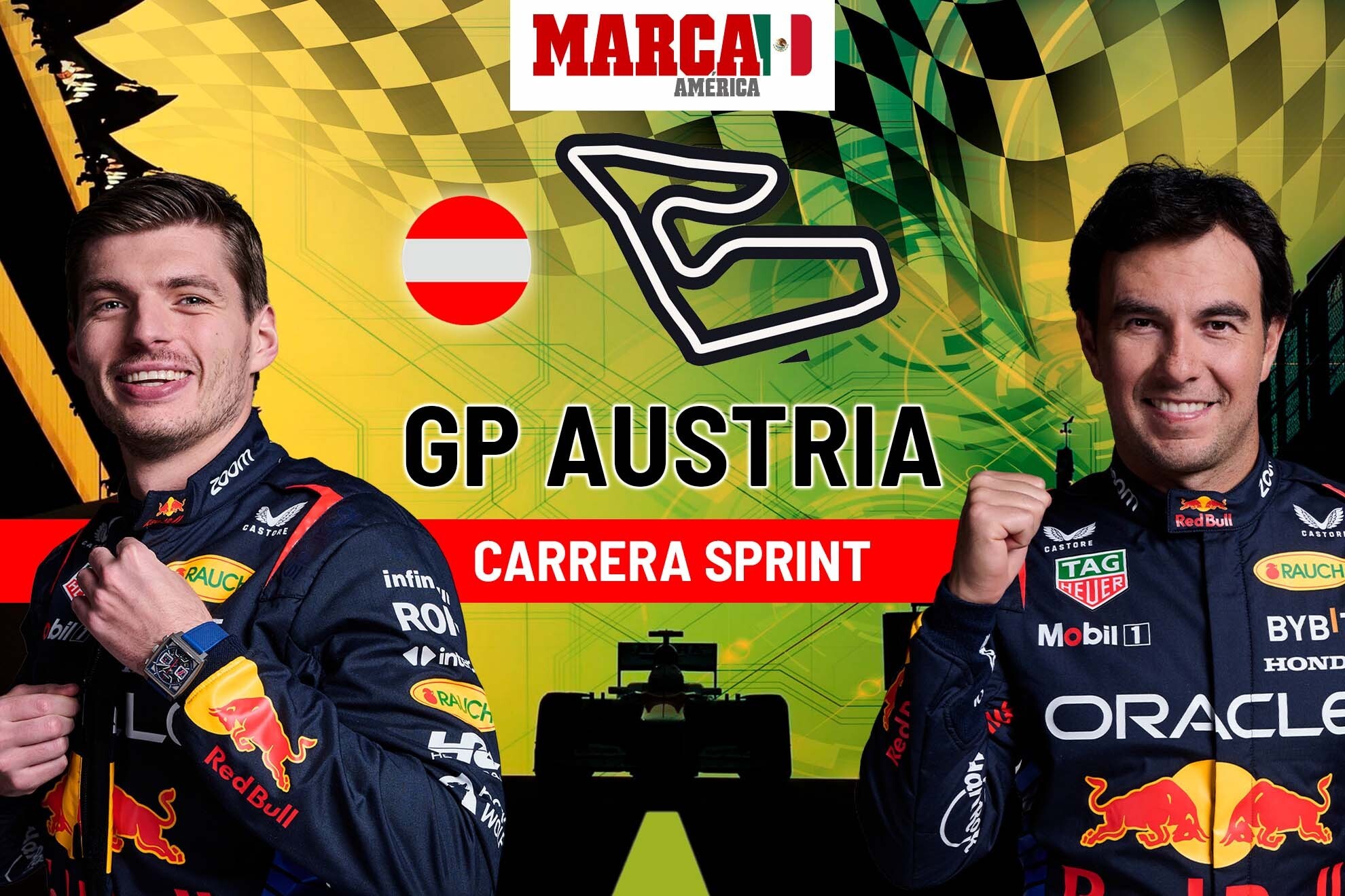 Carrera Sprint hoy EN VIVO Checo Pérez en Gran Premio de Austria 2024
