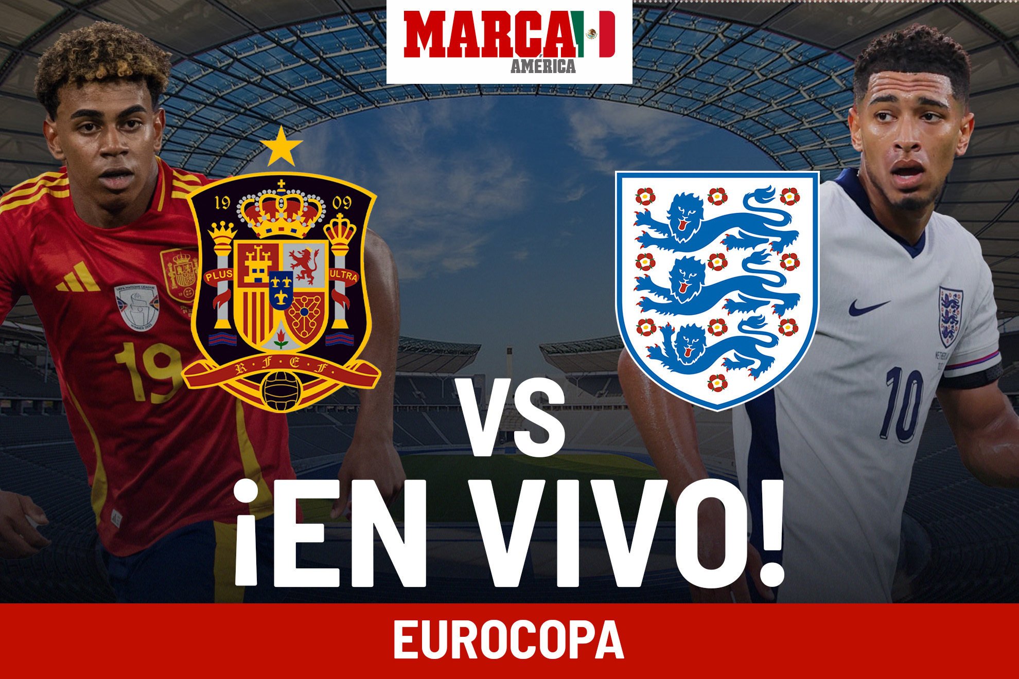 Espaa vs Inglaterra EN VIVO Online. Partido hoy - Final de Eurocopa 2024: 2-1 Oyarzabal le da a Espaa su cuarta Euro