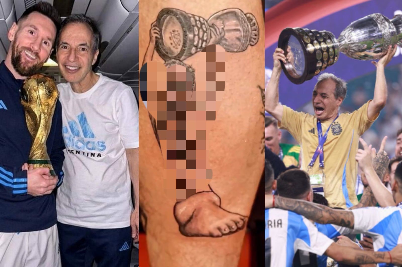 El gracioso tatuaje del utilero de la Seleccin Argentina