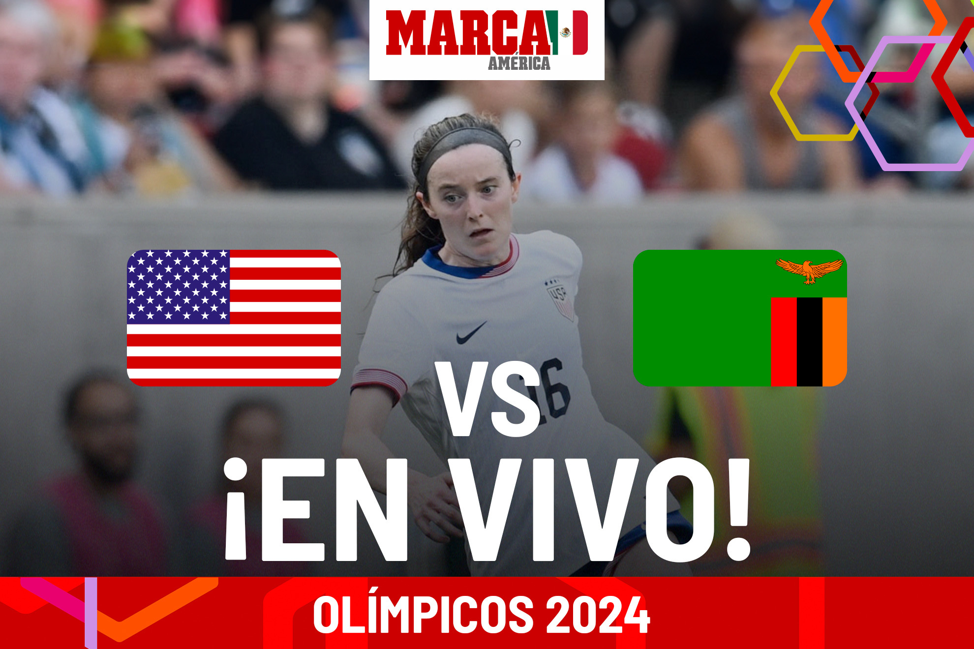 JJOO Fútbol femenino Estados Unidos vs Zambia Femenil EN VIVO