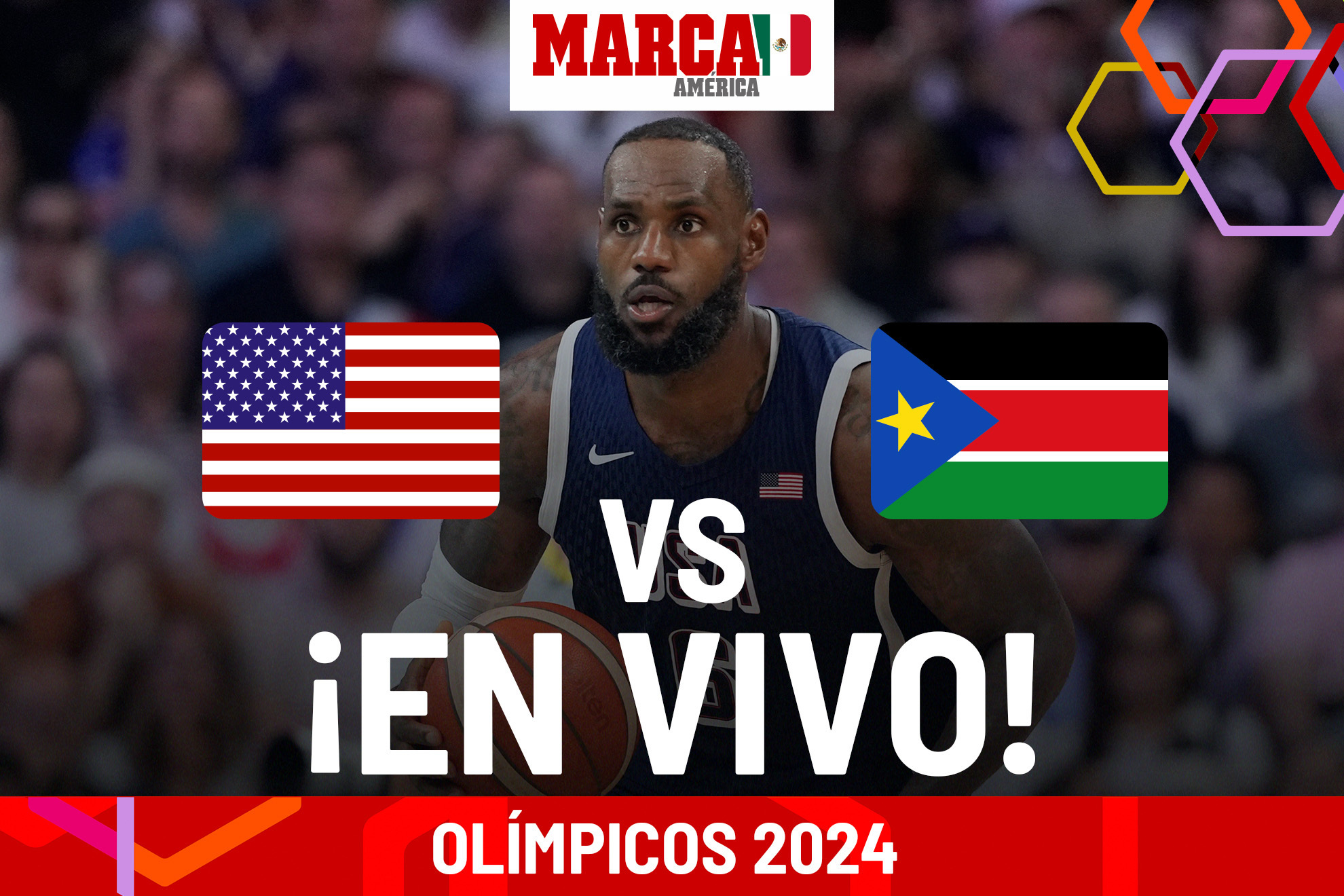 Men’s Basketball: Team USA vs South Sudan LIVE. United States in Olympic Basketball 2024