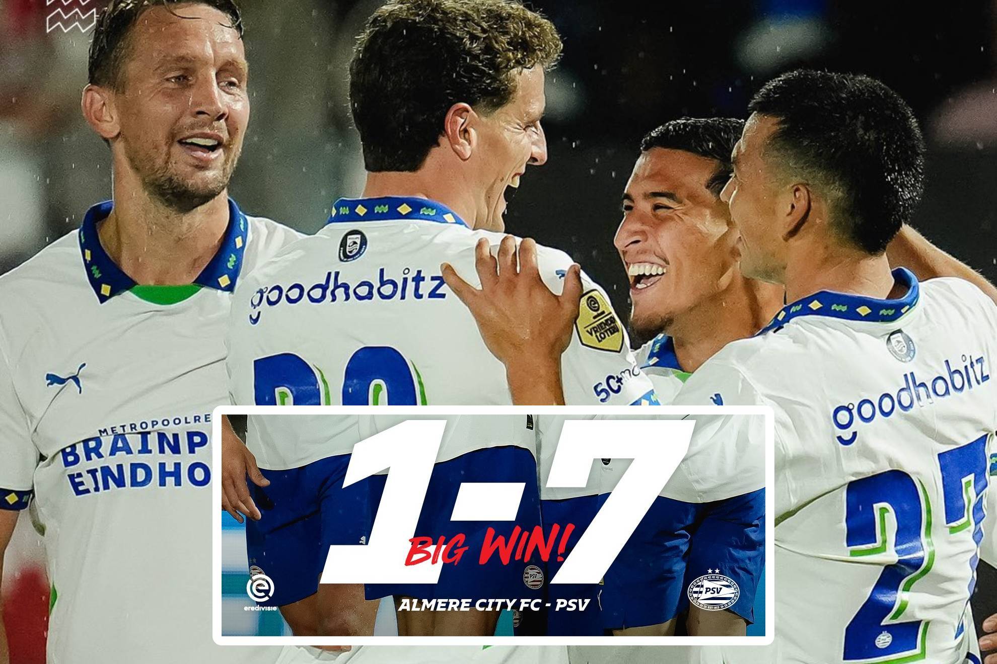 Resultado Almere vs PSV: Chucky Lozano ayuda con gol y asistencia en Eredivisie