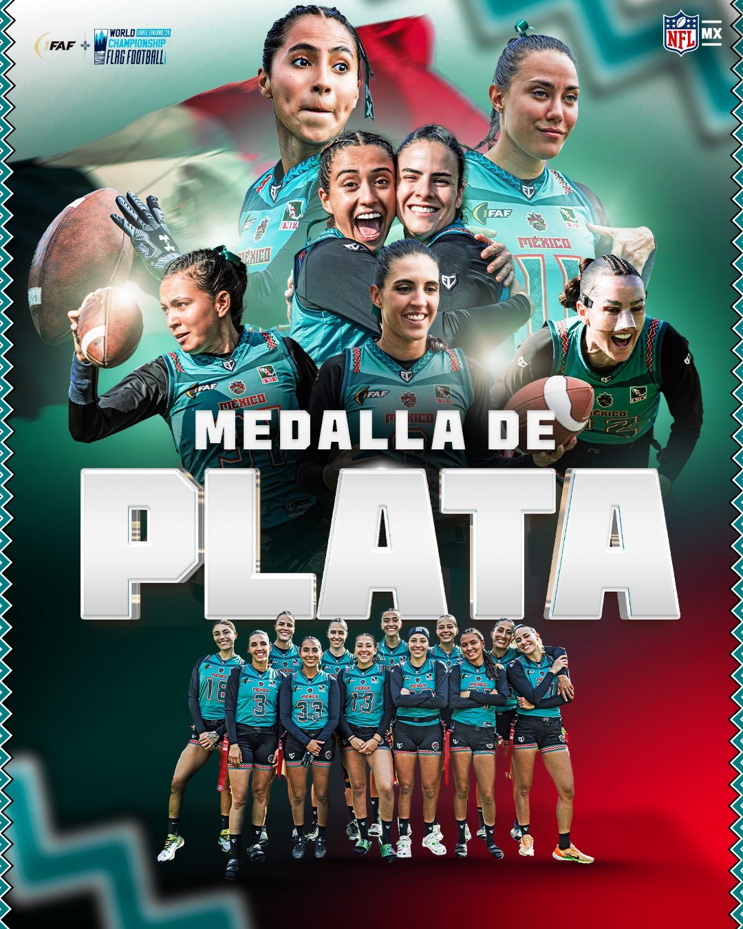 Mxico vs Estados Unidos: Quin gan la final del Mundial de Flag Football femenil?