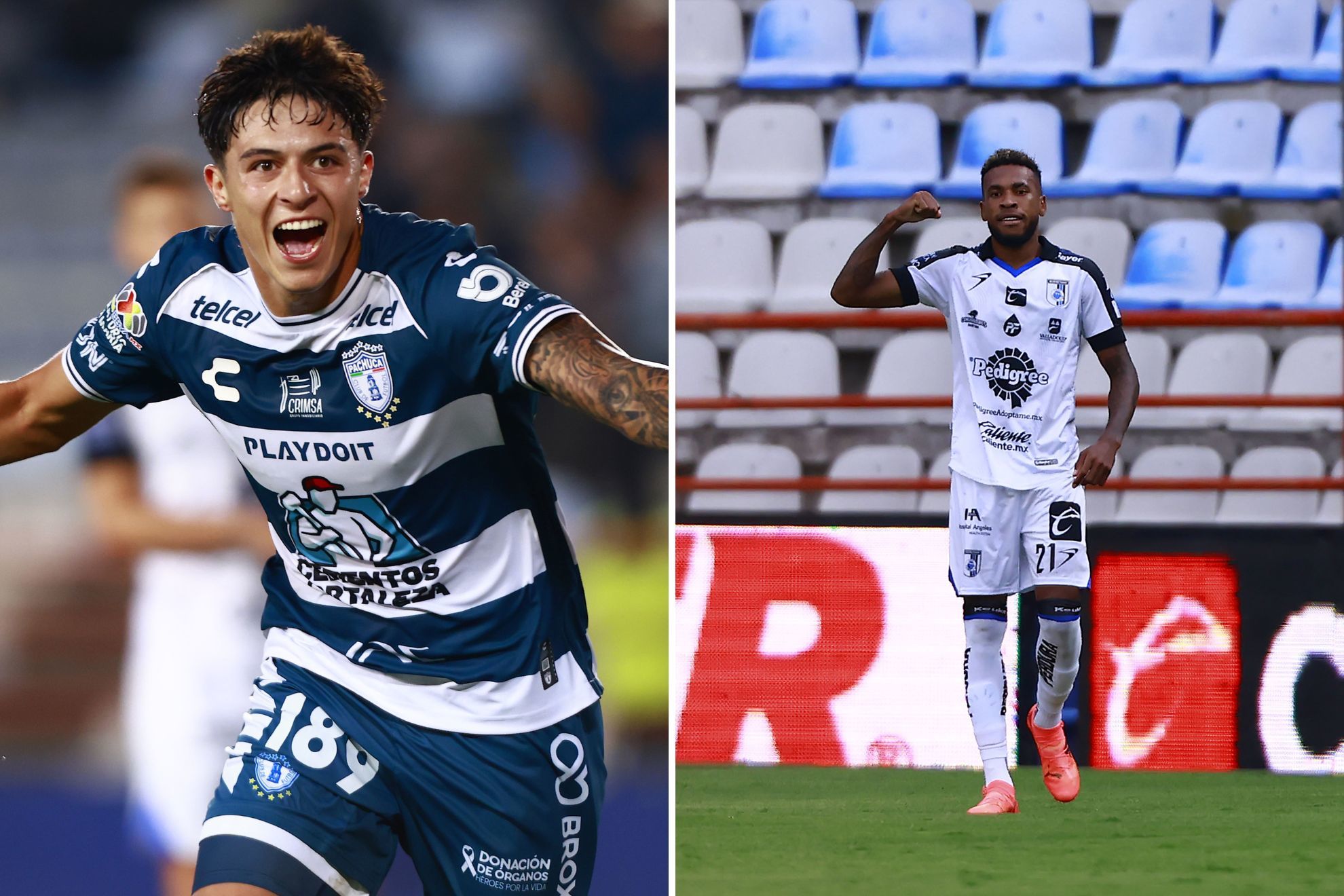 Goles y Resmen Pachuca vs Quertaro: Quertaro aguant con uno menos, pero Pachuca sac el empate de ltimo minuto