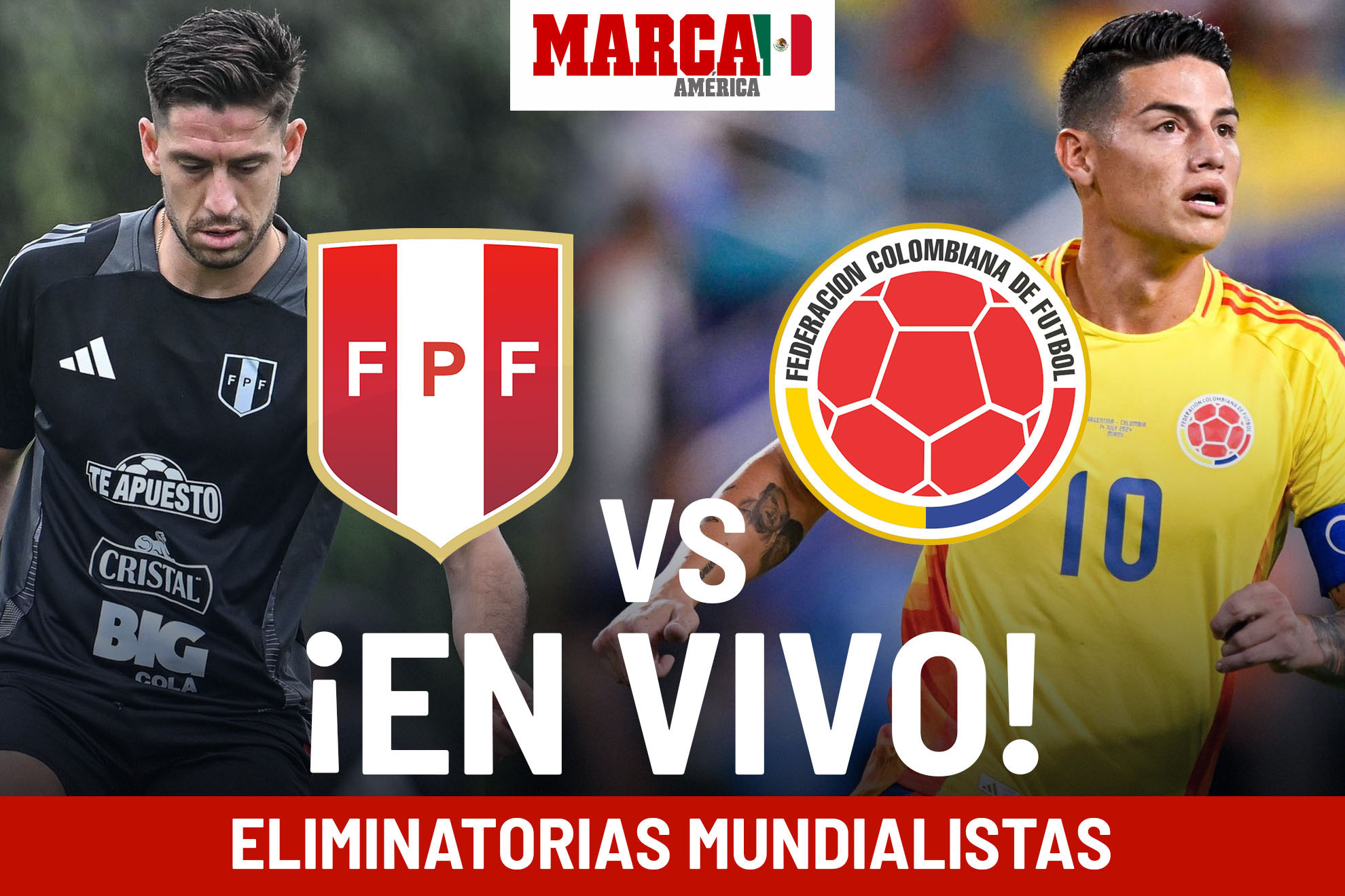 Eliminatorias Conmebol Perú vs Colombia EN VIVO Online. Transmisión