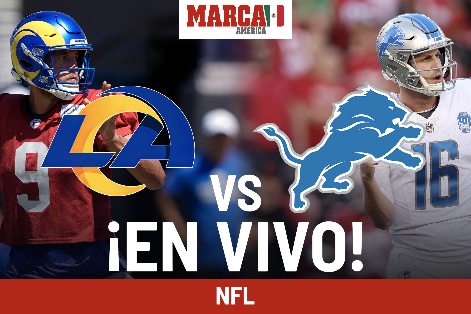 NFL Rams vs Lions EN VIVO. Juego de NFL 2024 hoy Semana 1