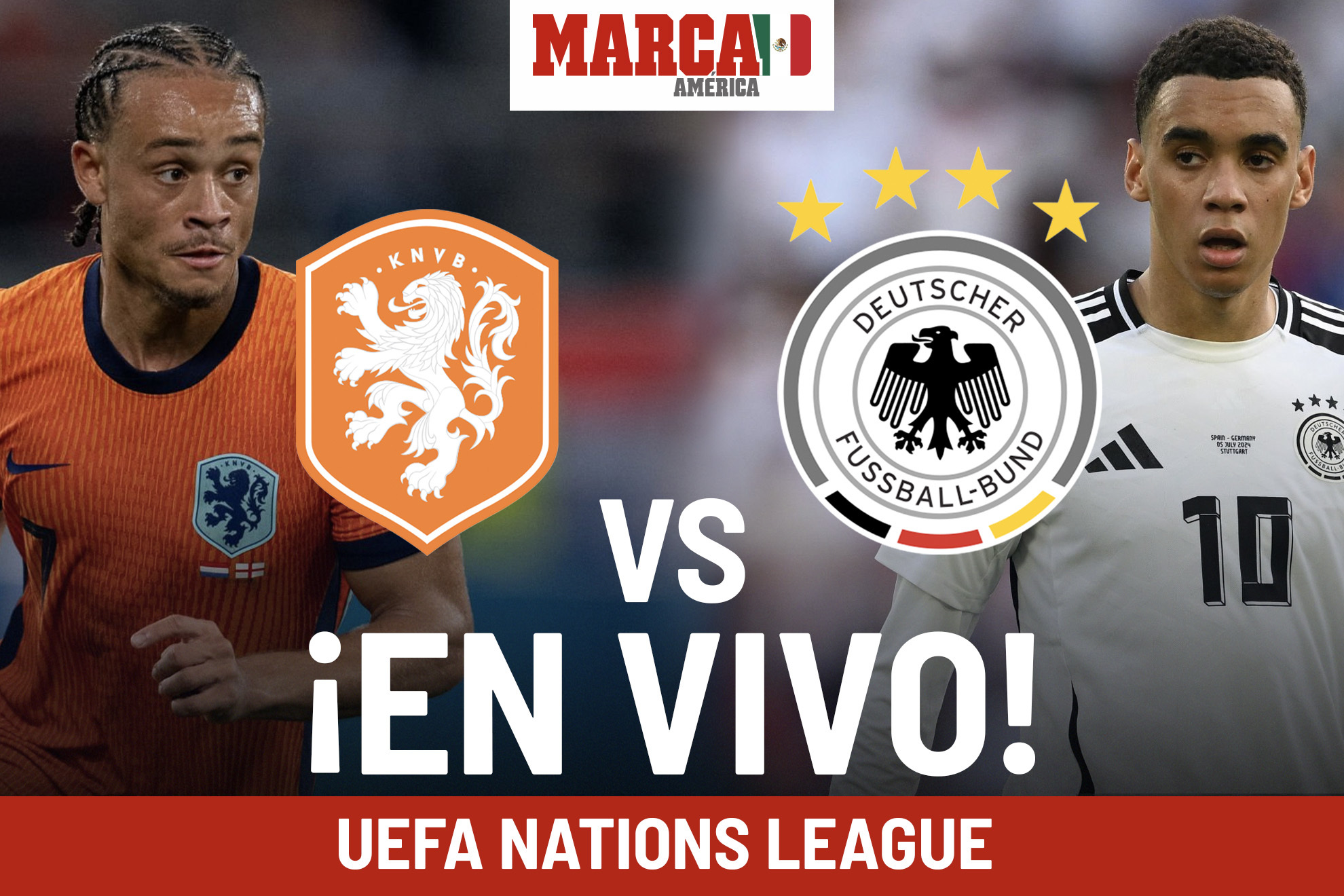 Países Bajos vs Alemania EN VIVO. Holland is in the UEFA Nations League 2024