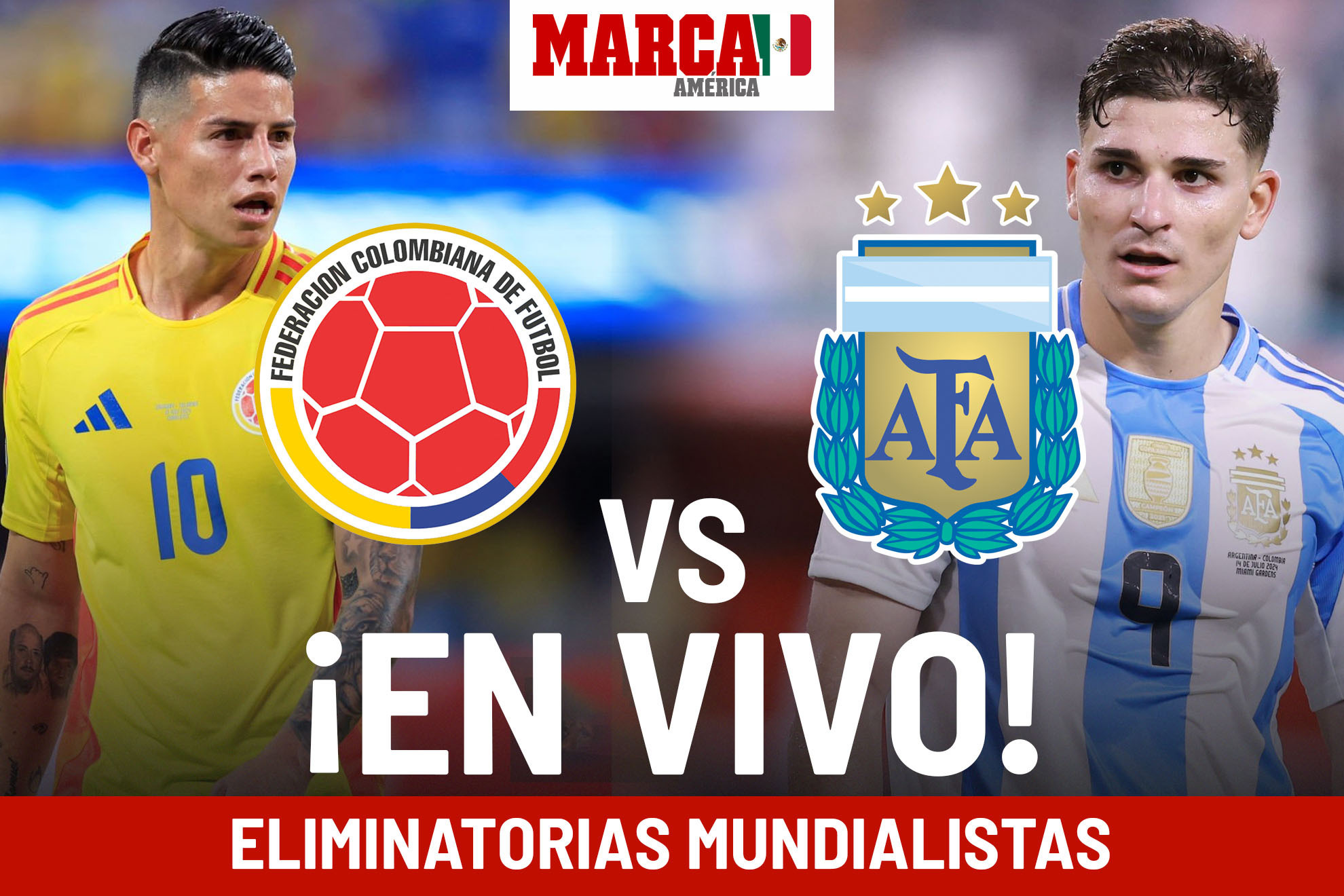 Eliminatorias Conmebol Colombia vs Argentina EN VIVO Online. Partido