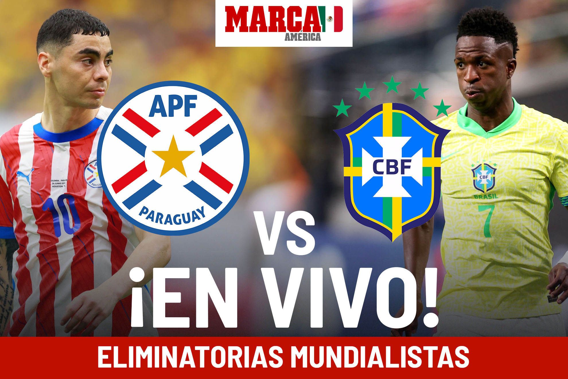 Eliminatorias Conmebol Paraguay vs Brasil EN VIVO Online. Partido hoy