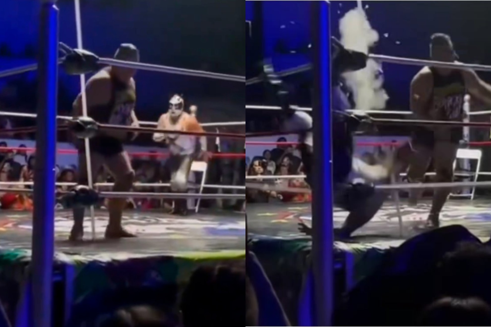 Terrible lesin de Ursus! Luchador termina con lmpara clavada en el brazo