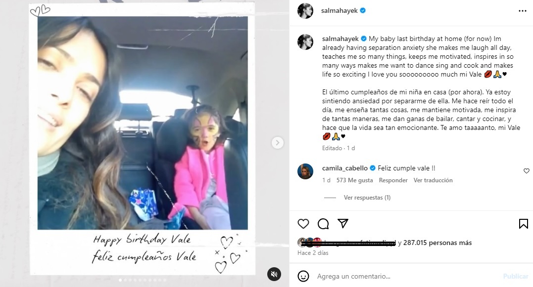 Salma Hayek sufre ansiedad por su hija Valentina, ¿qué le pasa a la veracruzana?