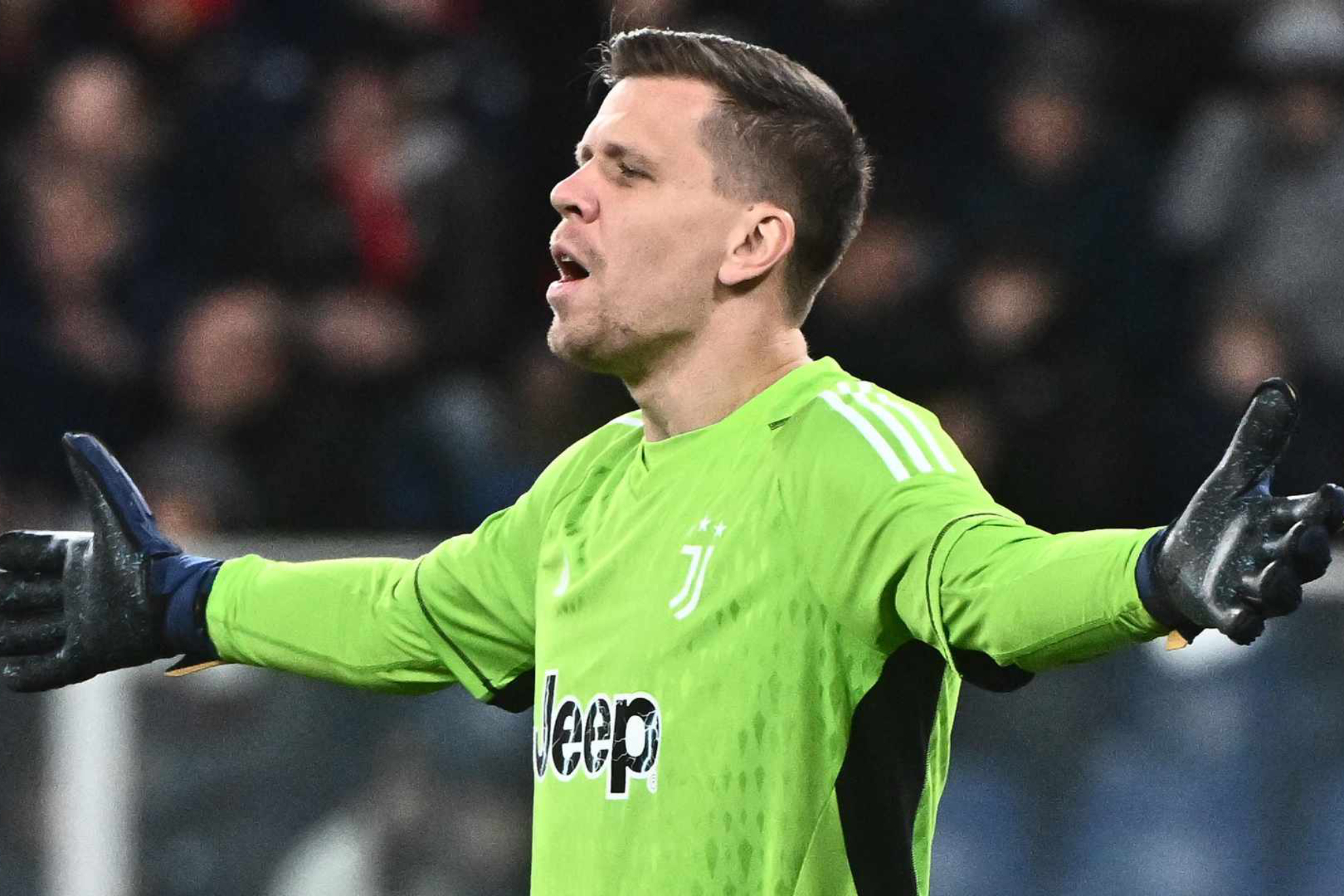 Wojciech Szczesny en un encuentro con la Juve