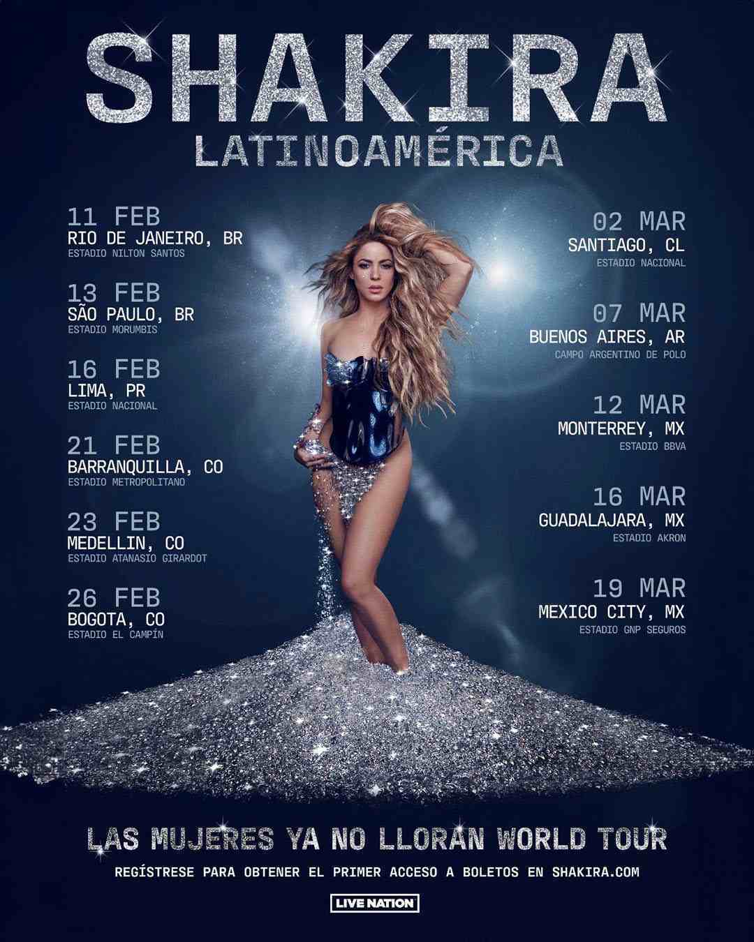 Oficial: Shakira se presenta en México con 