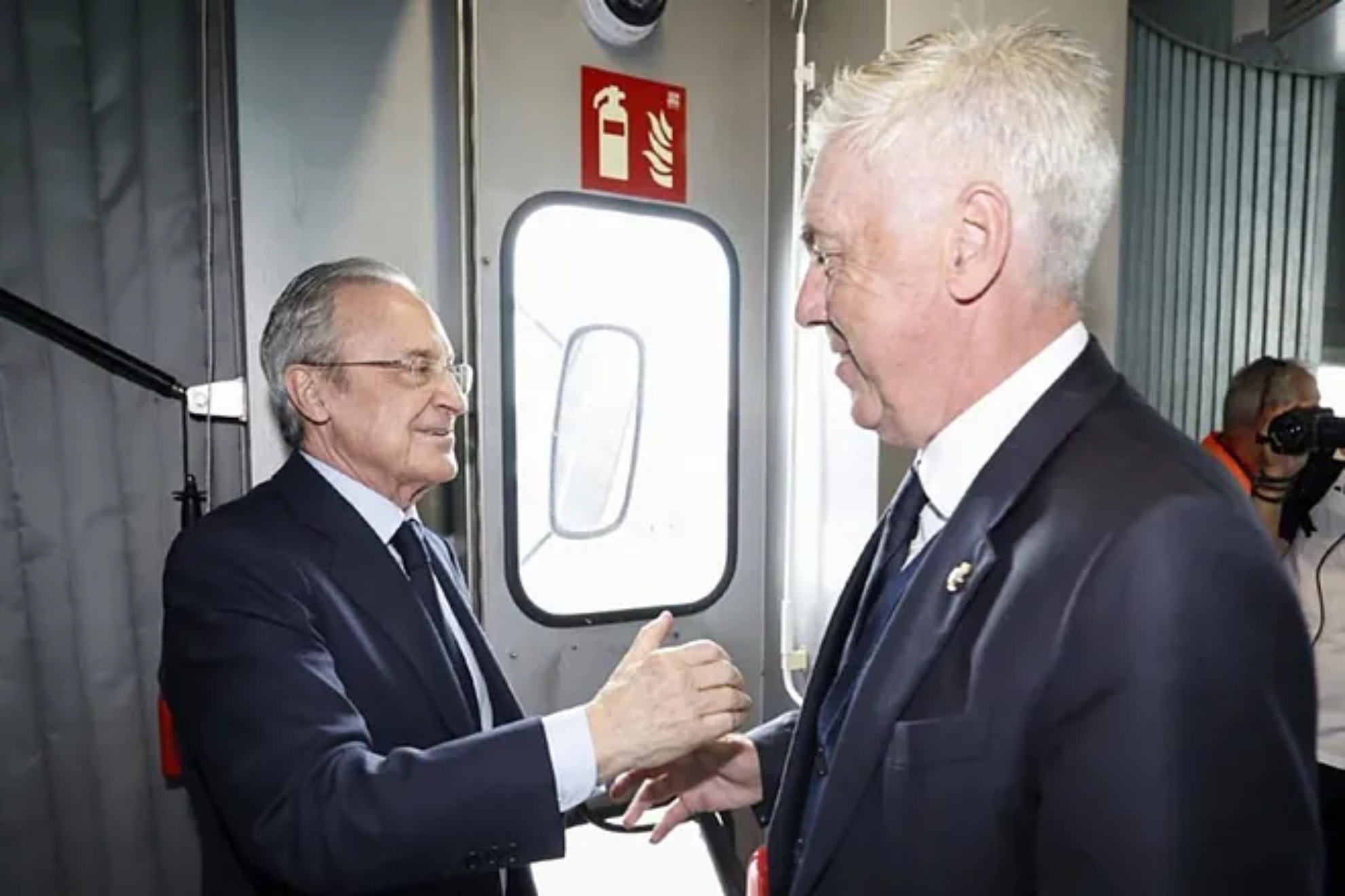 Florentino y Ancelotti, en una imagen de archivo