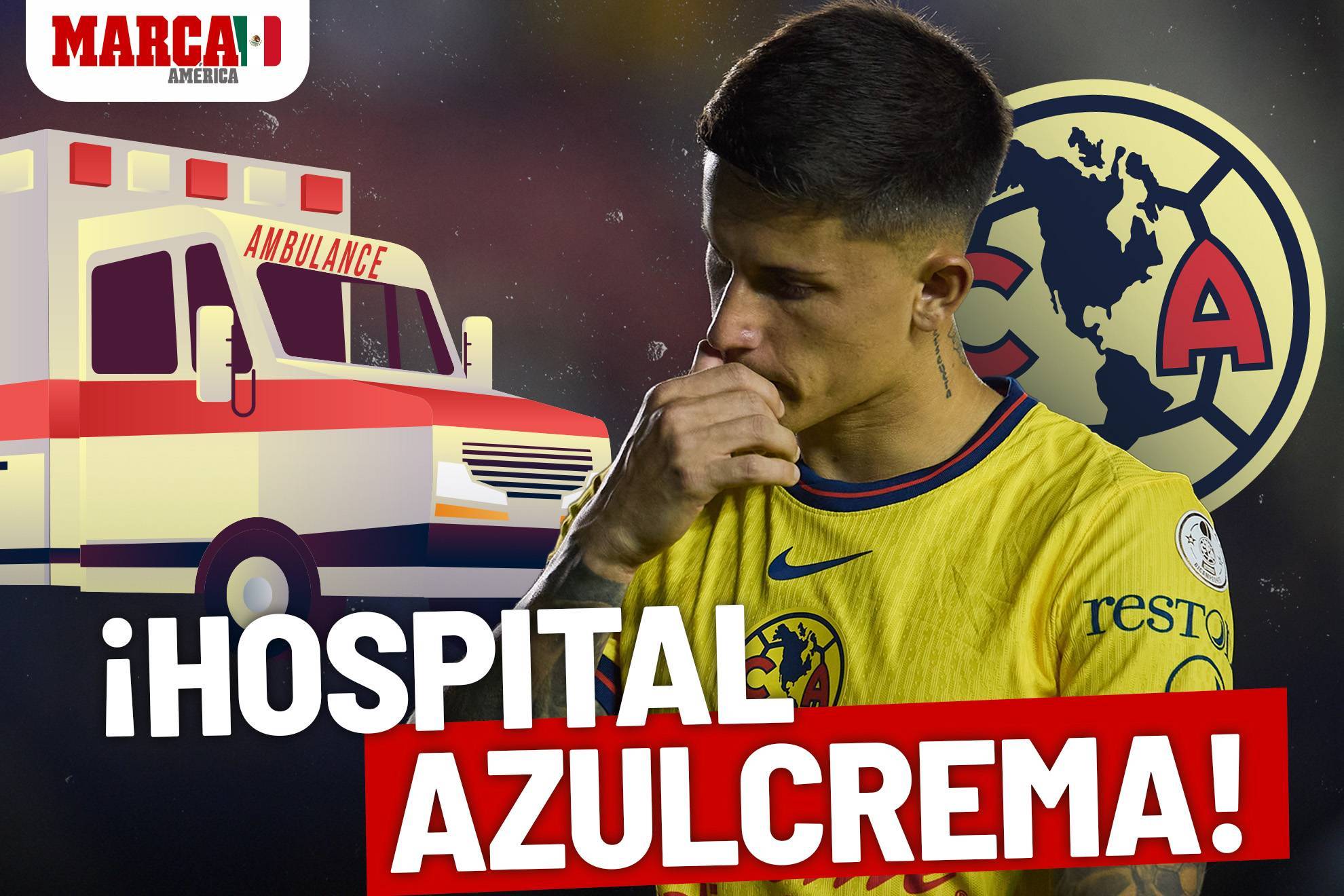 Brian Rodrguez se une al hospital del Amrica, es baja por lesin