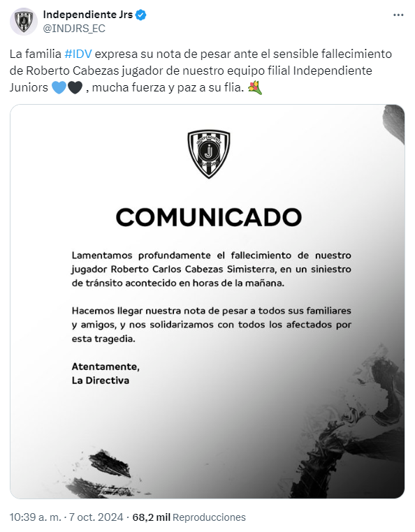 Causa de muerte de Roberto Cabeza: El fútbol se viste de luto con R