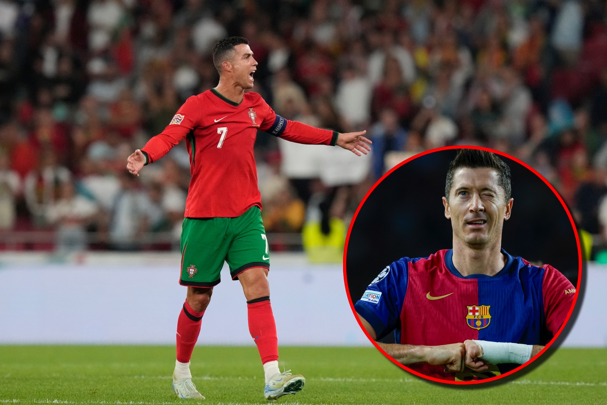 Lewandowski: Cristiano Ronaldo a punto de cumplir 40...