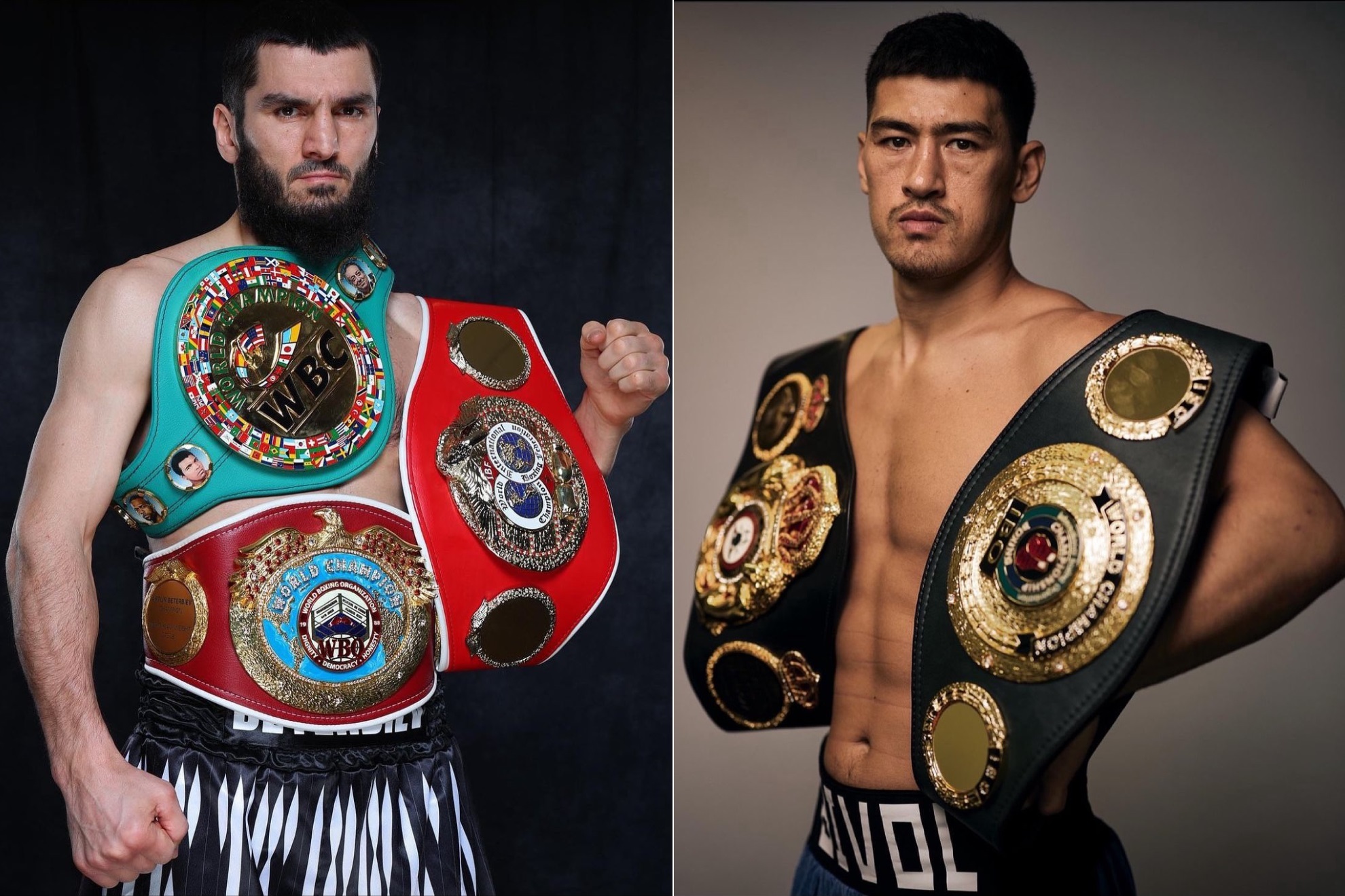 Artur Beterbiev (Izq.) vs Dmitry Bivol (Der.) unificarn ttulos mundiales en Peso Semipesado