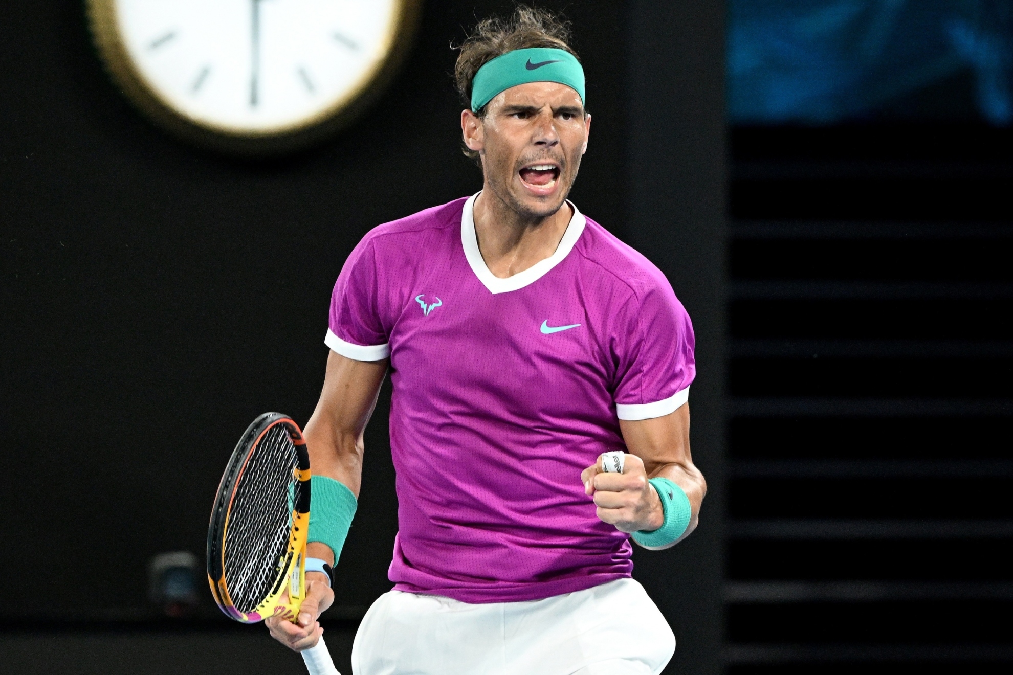 Rafa Nadal celebra una victoria