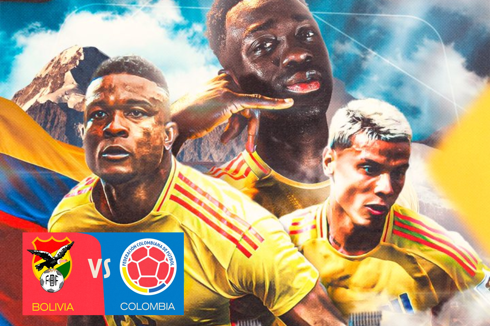 BOLIVIA vs COLOMBIA HOY jueves 10 de octubre.
