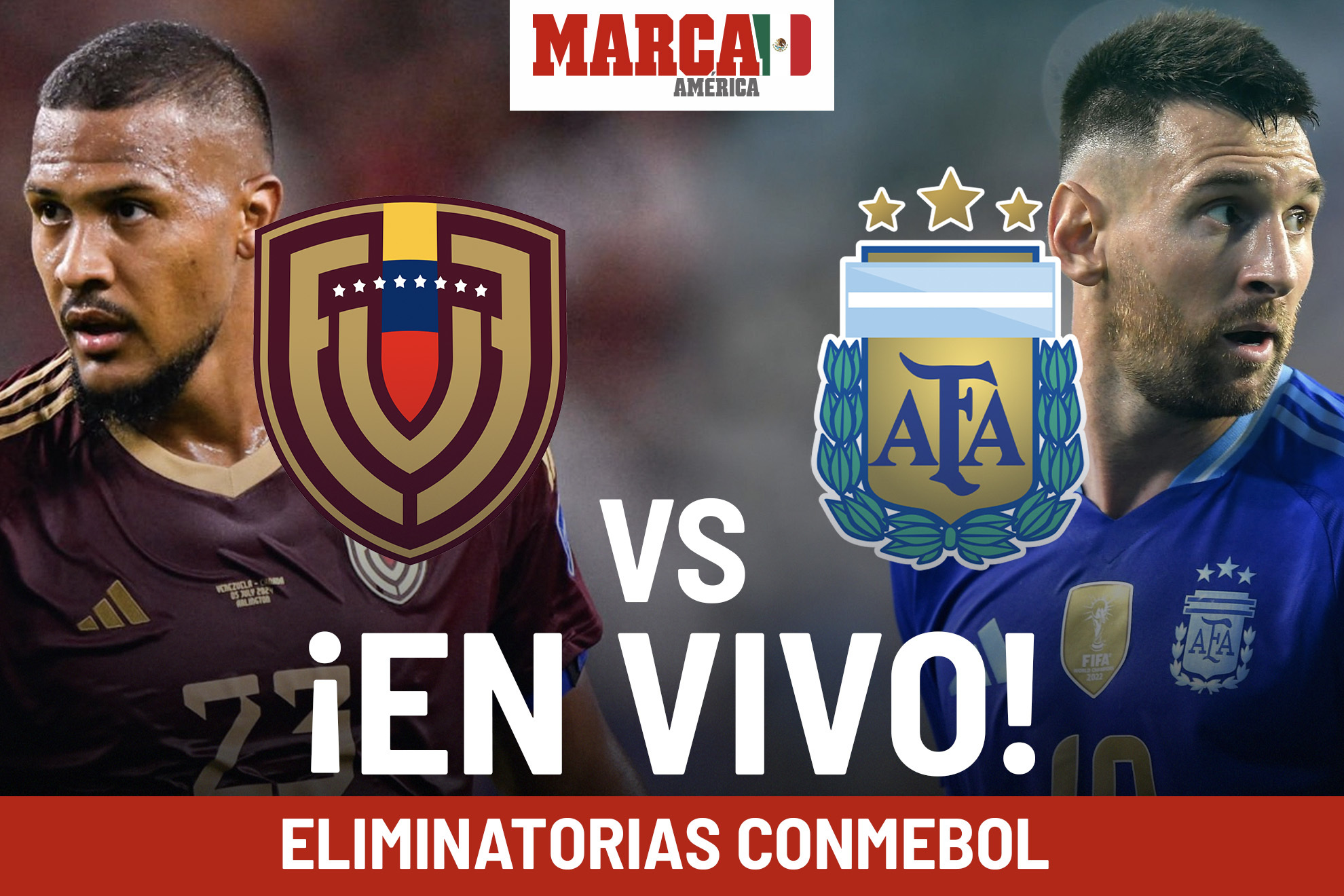 Eliminatorias Conmebol Venezuela vs Argentina EN VIVO. Partido de