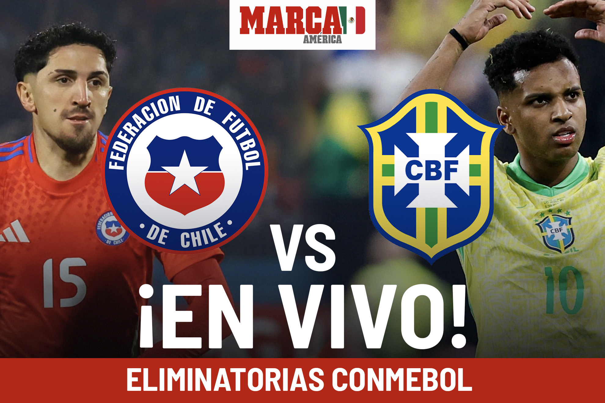 Eliminatorias Conmebol Chile vs Brasil EN VIVO. Partido hoy