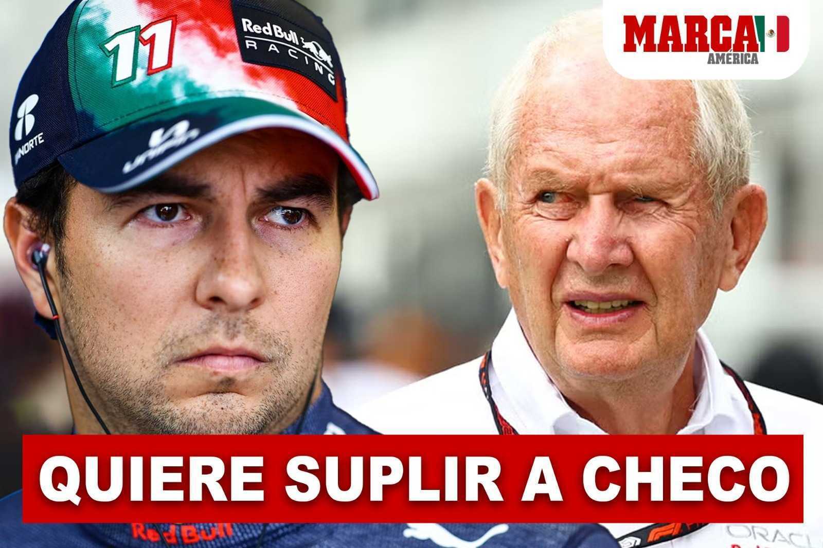 Helmut Marko no se cansa de candidatear a pilotos para suplir a Checo Prez