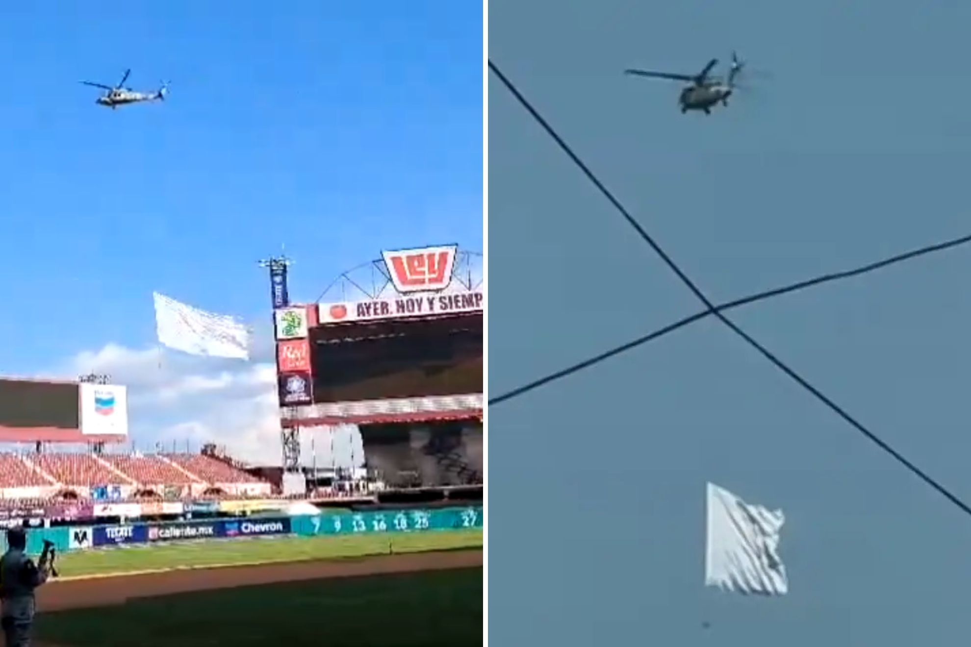 Por qu un helicptero volaba sobre Culiacn con una bandera blanca?