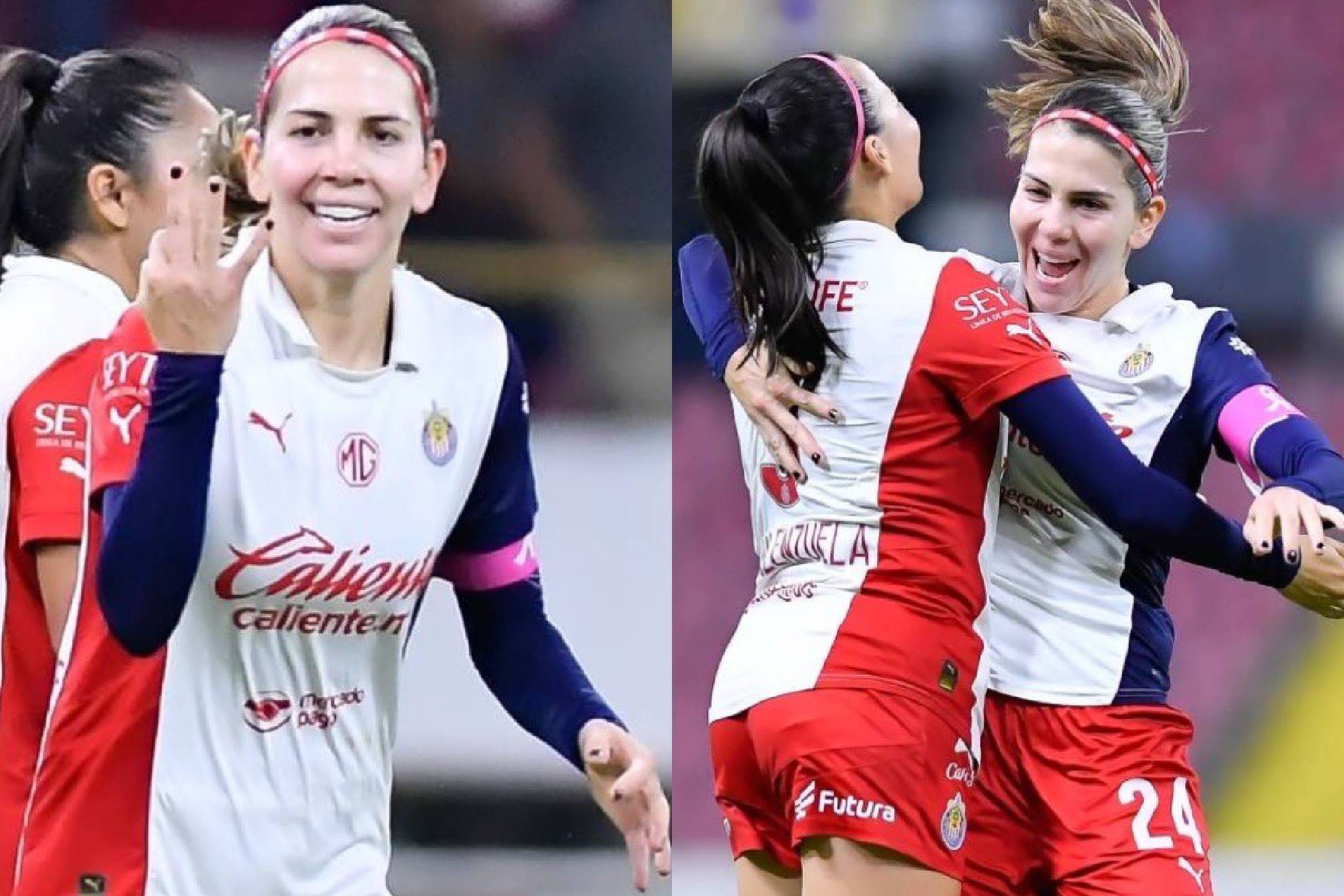 Licha Cervantes anot hat-trick en goleada de Chivas Femenil sobre Atlas Femenil en el Apertura 2024.