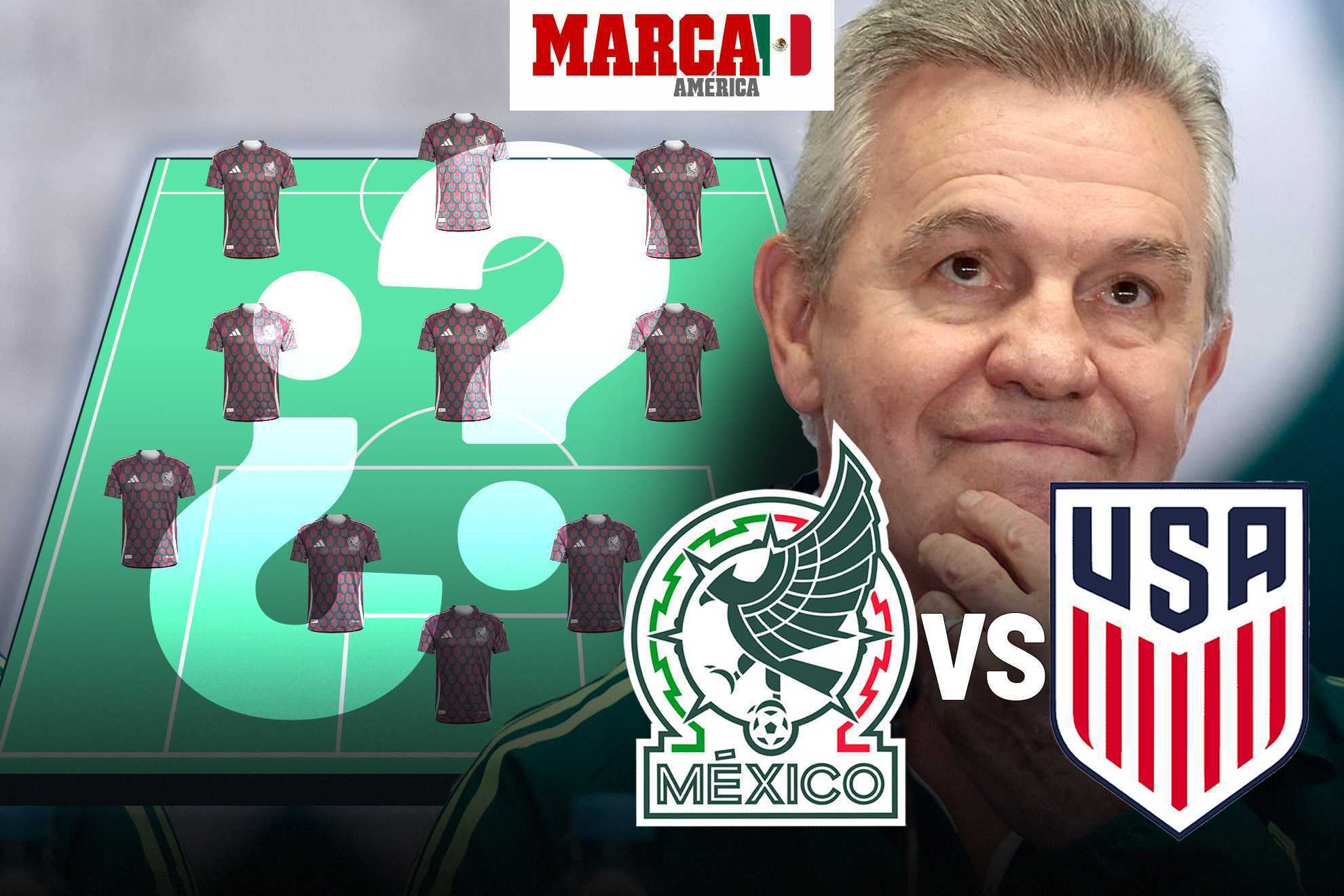 Javier Aguirre prepara el once titular de Mxico vs Estados Unidos