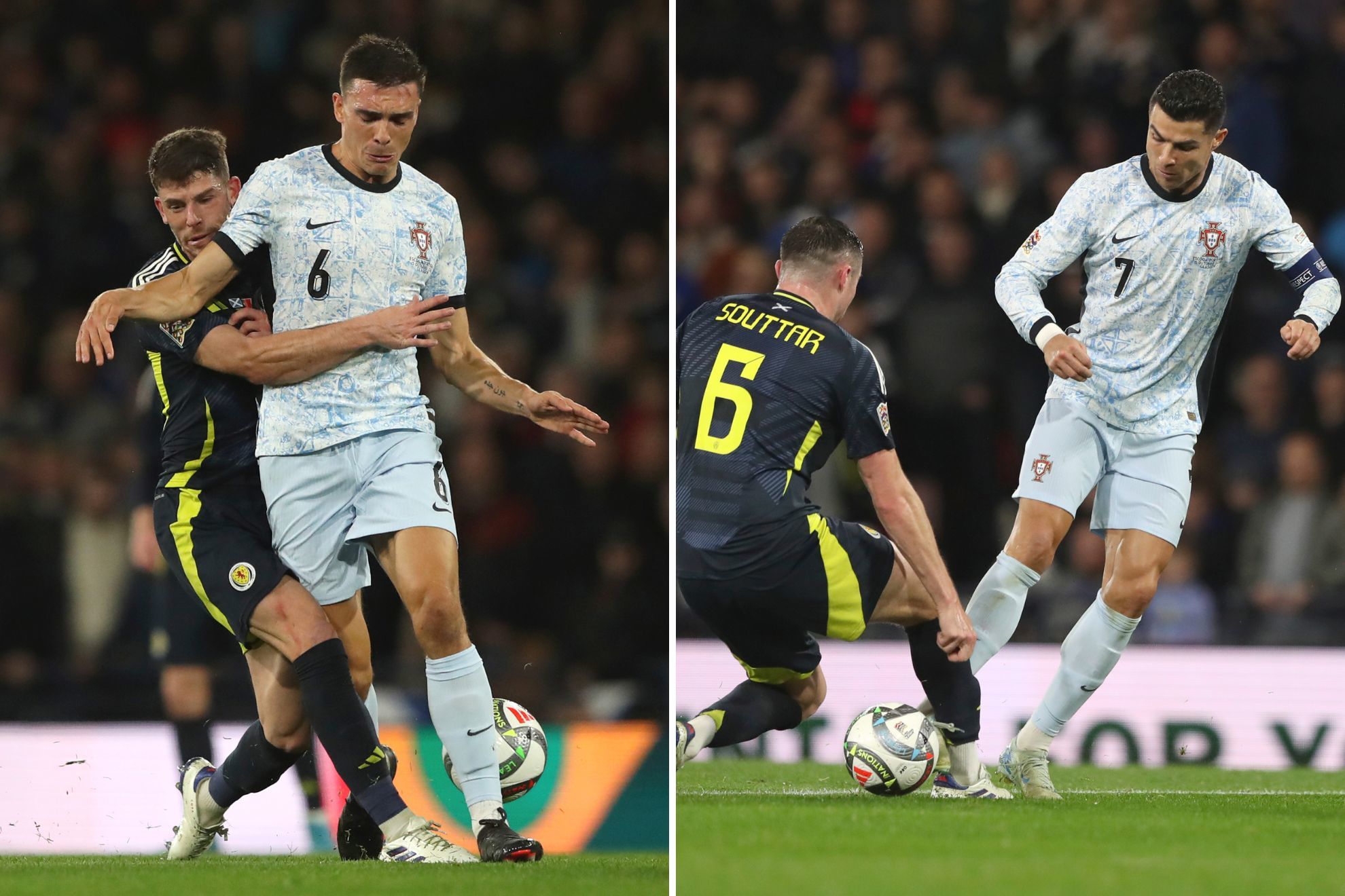 Resmen Escocia vs Portugal: Cristiano Ronaldo y Portugal no logran descifrar el muro defensivo escocs