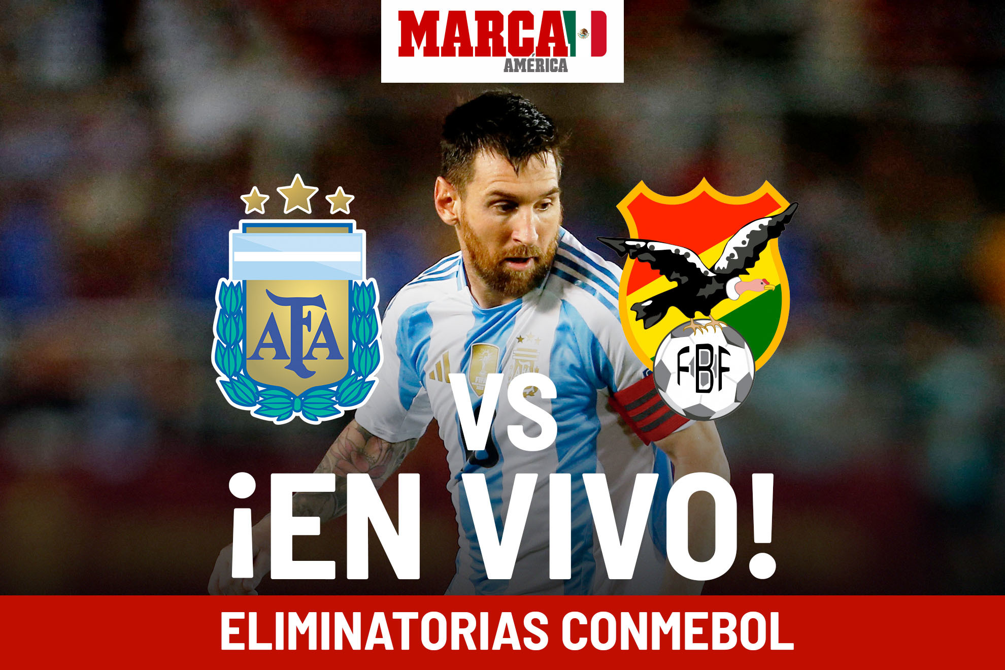 Eliminatorias Conmebol Argentina vs Bolivia EN VIVO. Partido de Messi