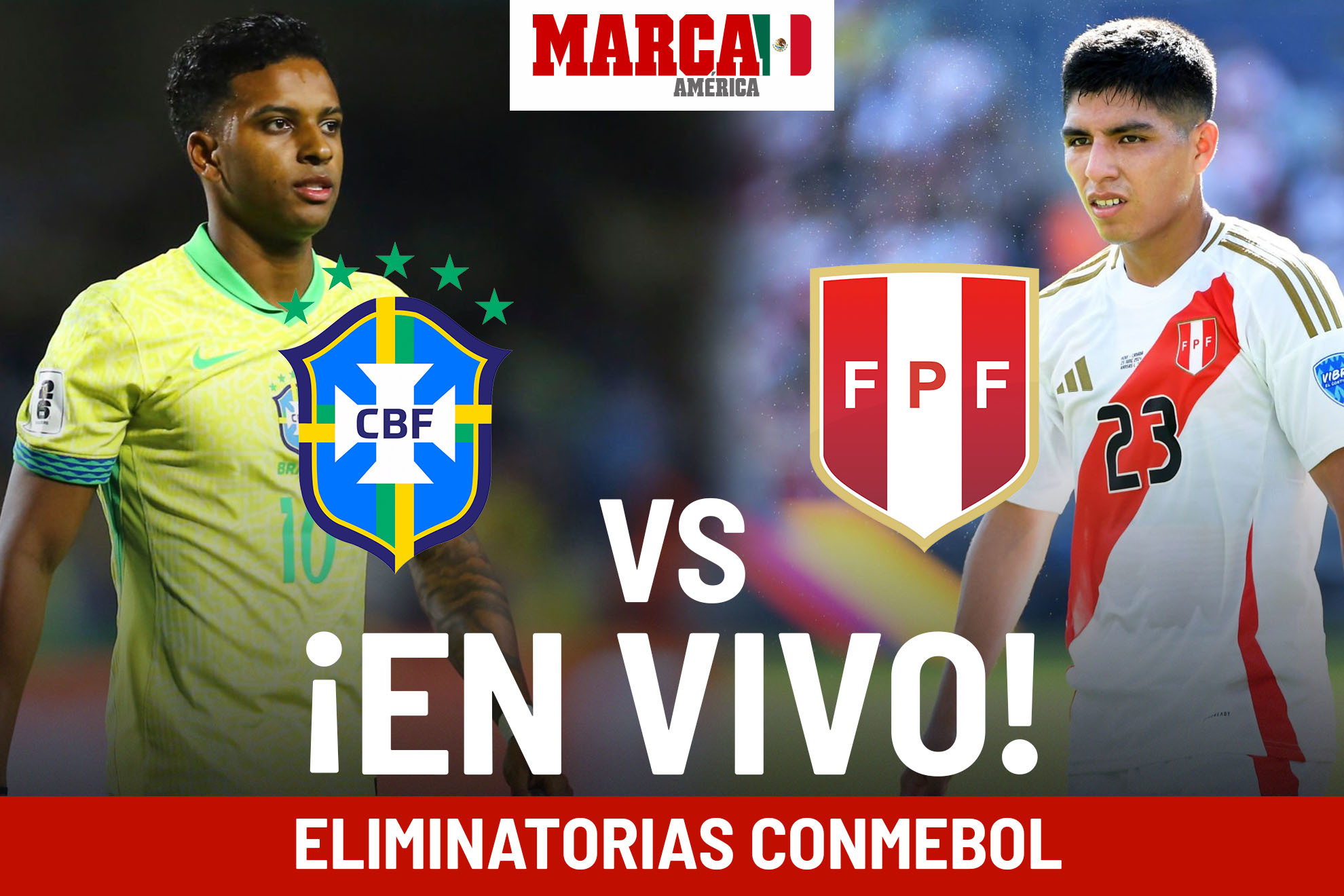 Eliminatorias Conmebol Brasil vs Perú EN VIVO Online. Transmisión hoy