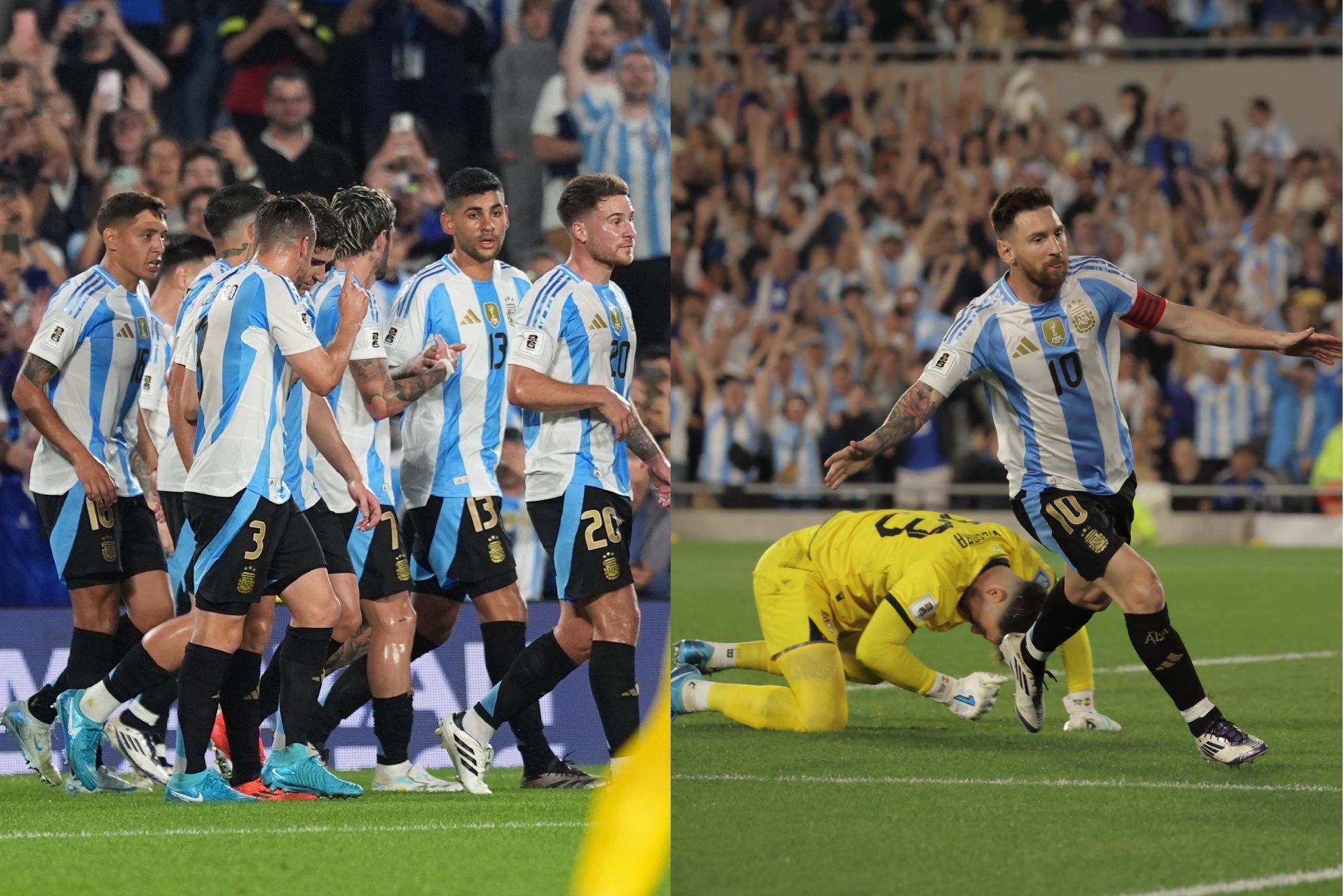 Argentina est de fiesta con la victoria de su seleccin y la magia de Leo Messi