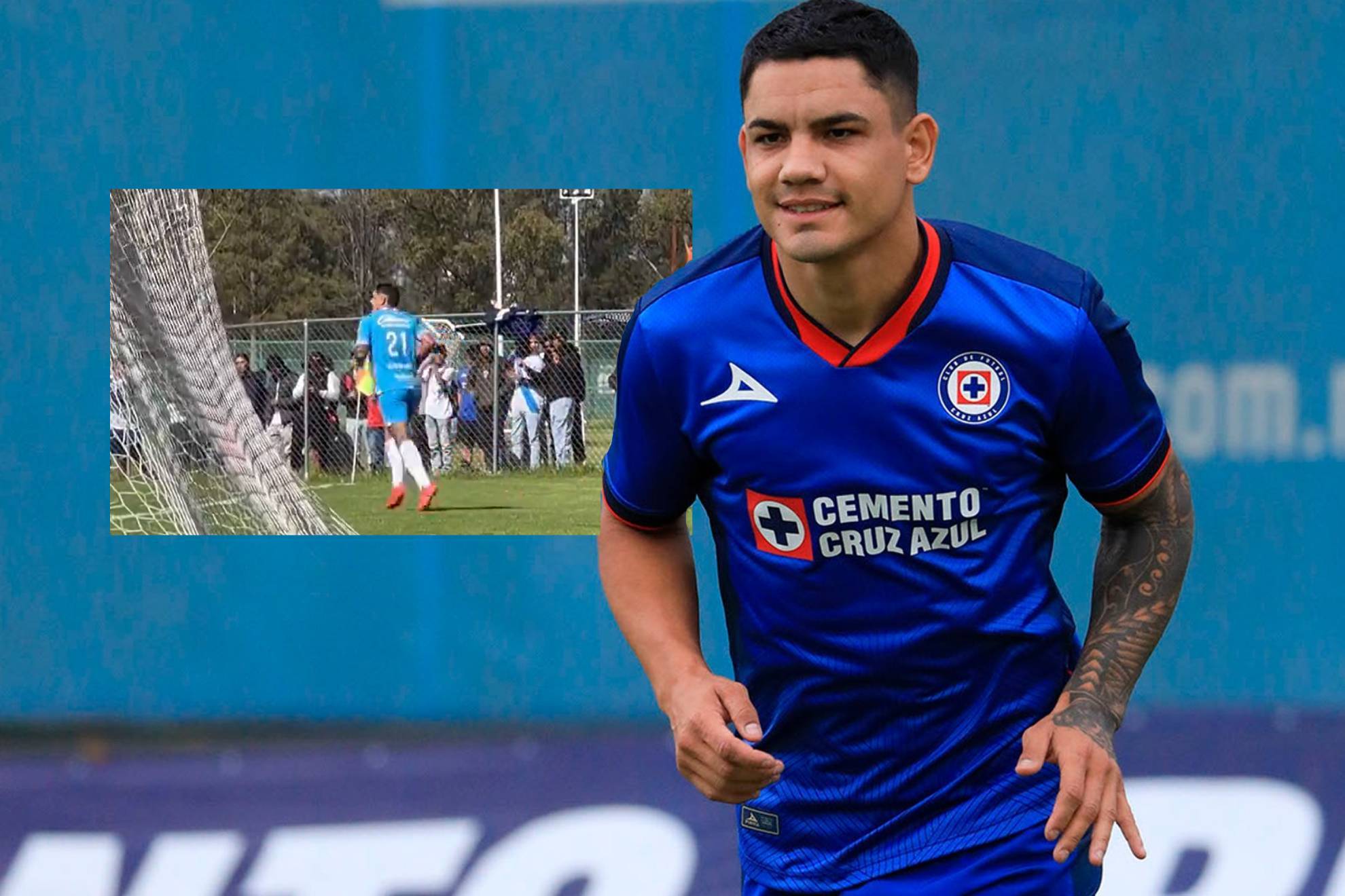 Gabriel Fernndez vuelve con Cruz Azul y con gol al puro estilo del Toro