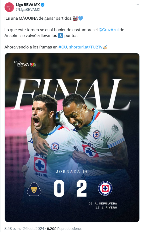 pumas unam vs cruz azul