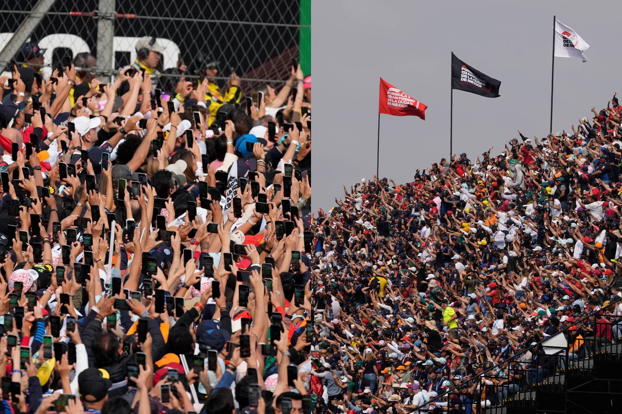 La aficin en el GP de Mxico.