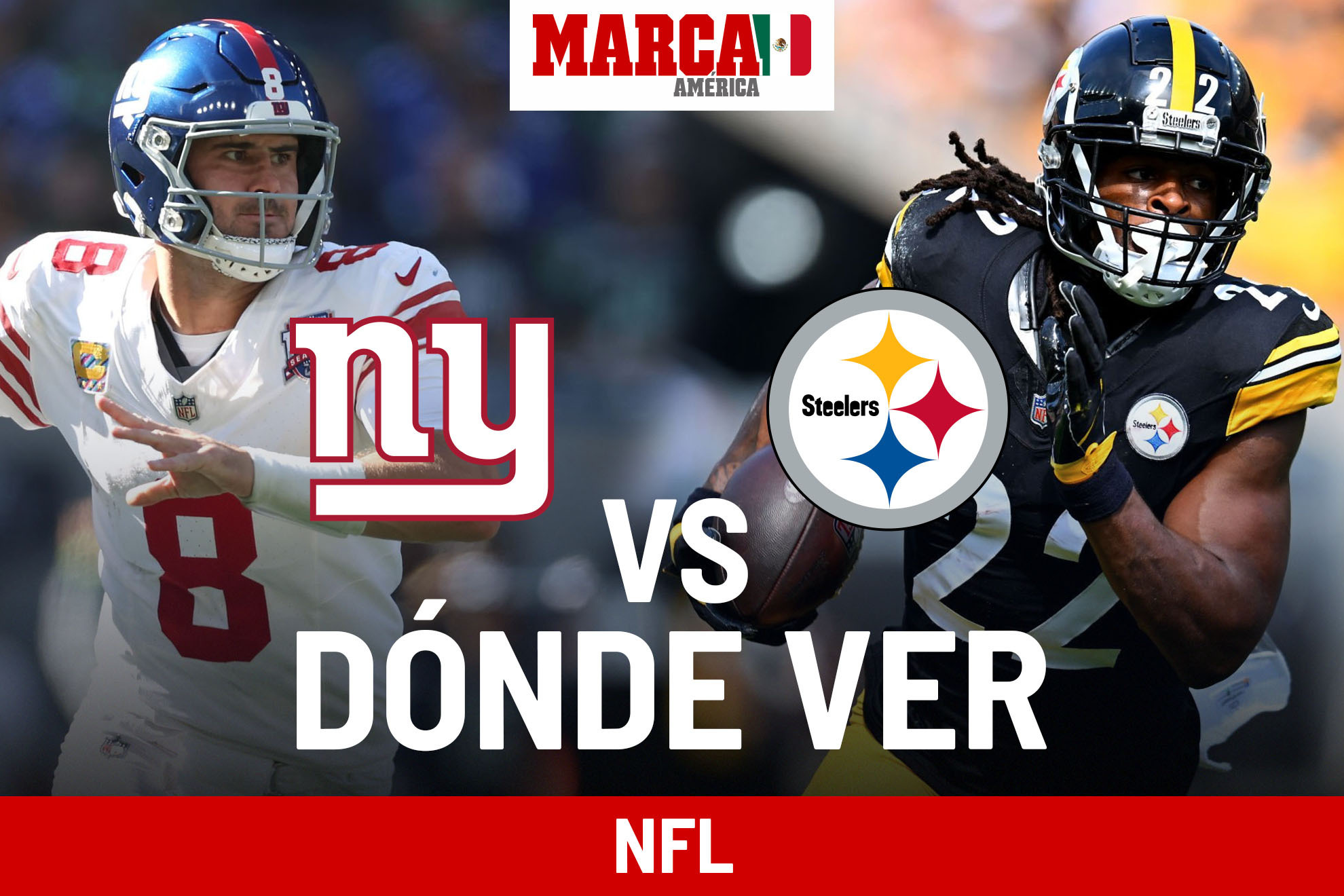 STEELERS vs GIANTS HOY lunes 28 de octubre.