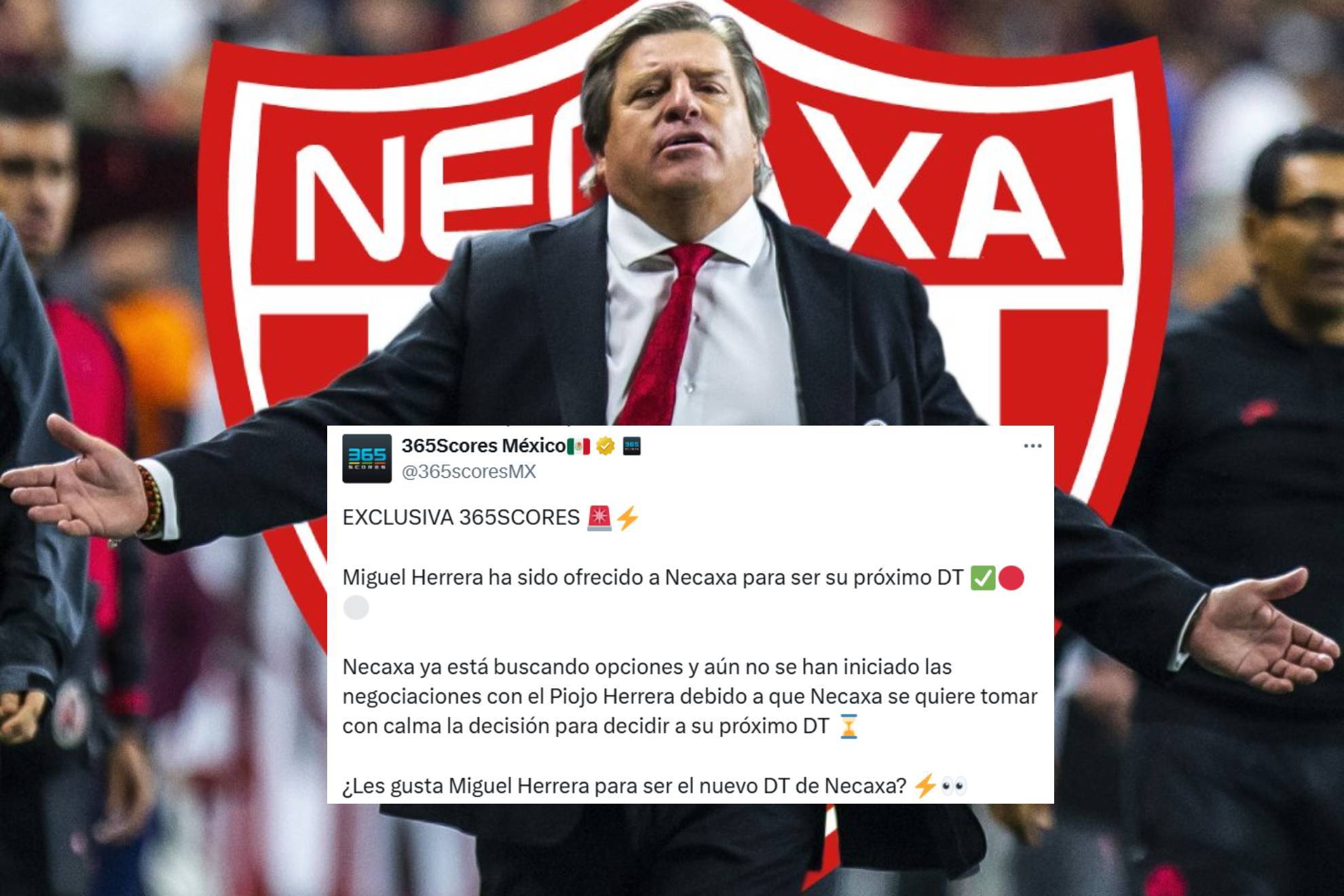 Miguel Herrera buscaría ser el nuevo entrenador de Necaxa